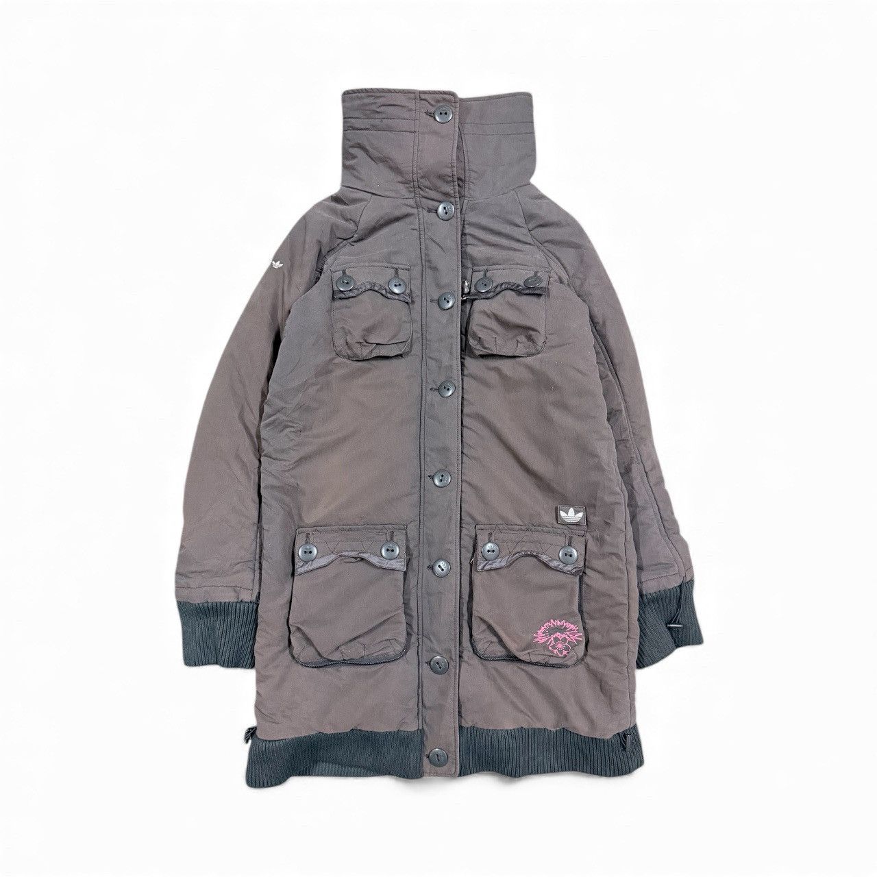 Adidas Adidas Trefoil Parka Down Puffer Jacket Size S / US 4 / IT 40 - 2 Thumbnail