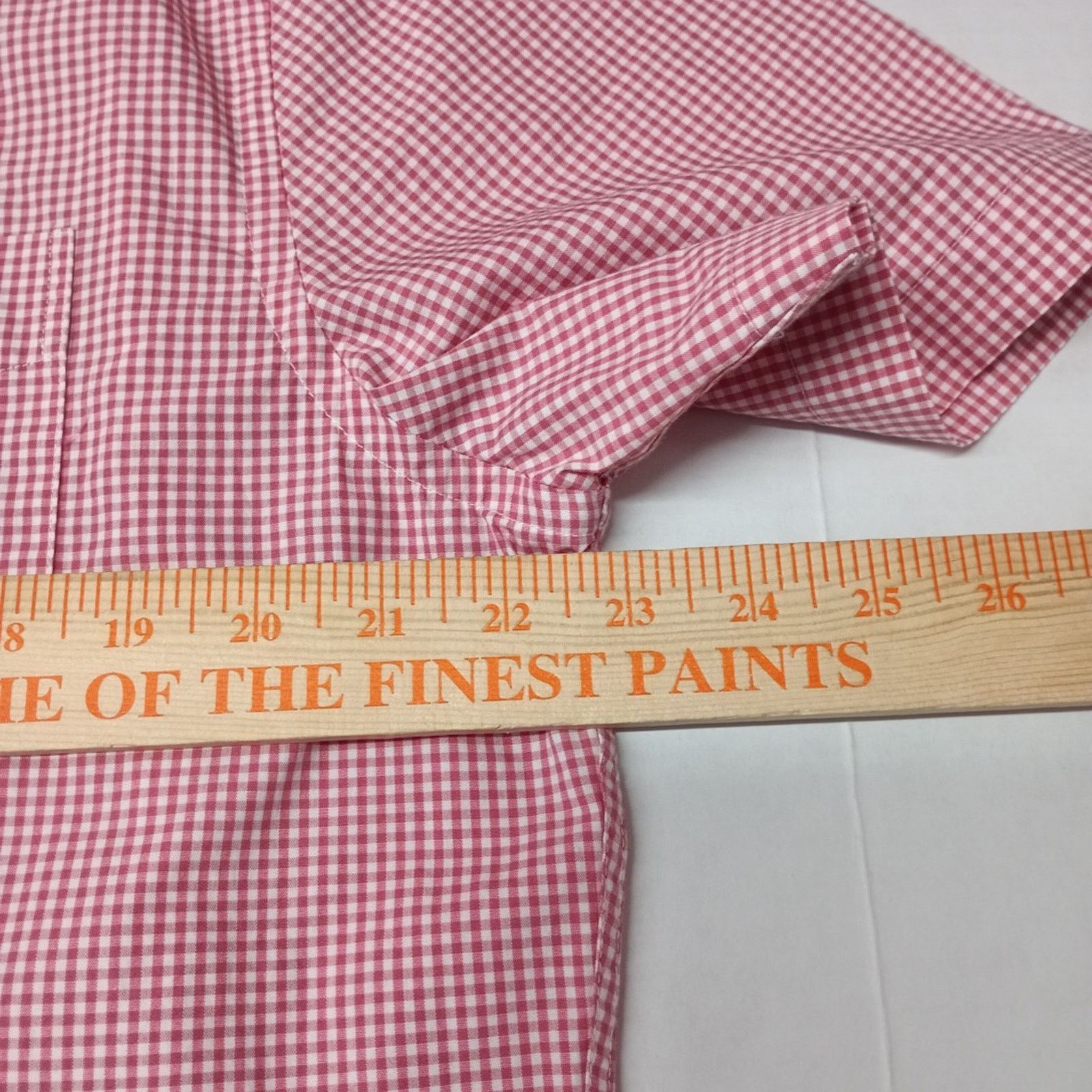 Charles Tyrwhitt Charles Tyrwhitt Shirt Slim Fit Men's L Pink White Check Size US L / EU 52-54 / 3 - 5 Thumbnail