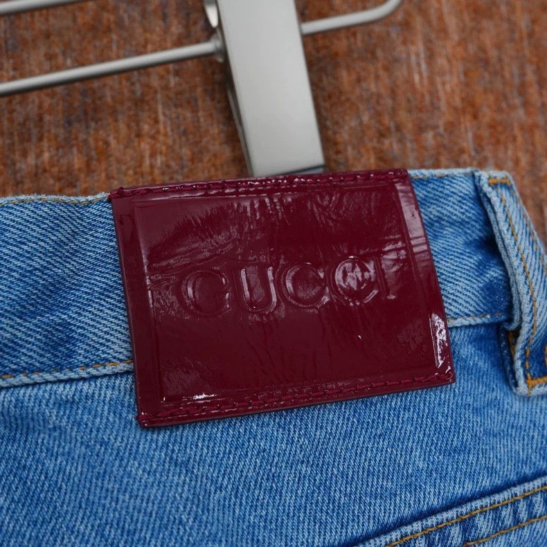 Gucci GUCCI SS24 Women's Blue Wash Denim Pants-2506 Size US 26 / EU 42 - 4 Thumbnail