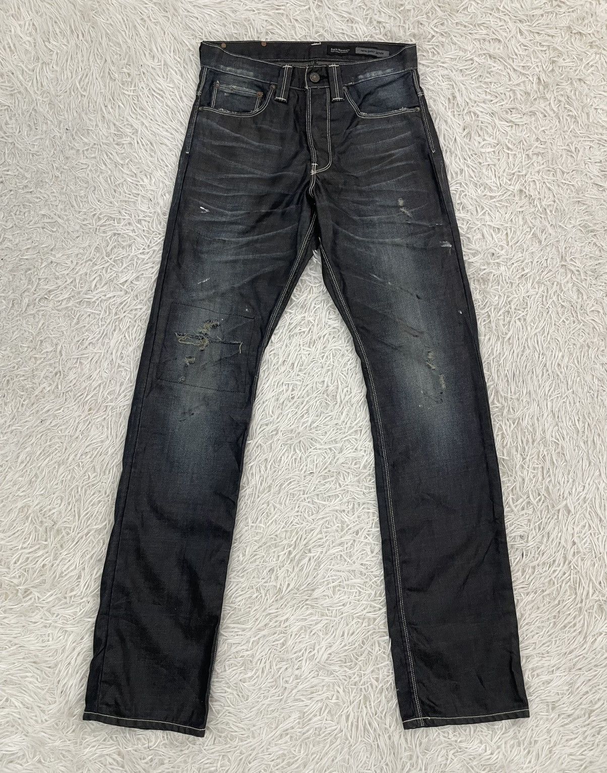 Japanese Brand Back Number RUDO Buckle Back Jeans Pant Made in Japan Size US 29 - 1 Thumbnail