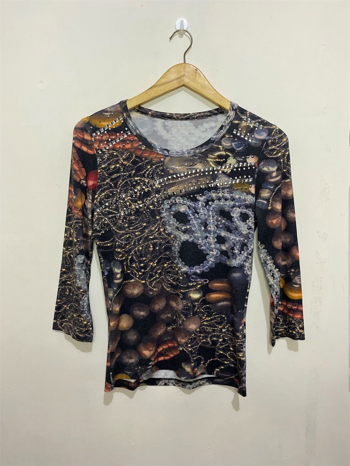 If Six Was Nine × Japanese Brand × Le Grande Bleu (L.G.B.) Vintage Y2K All Over Print Jewellery Size M / US 6-8 / IT 42-44 - 1 Thumbnail