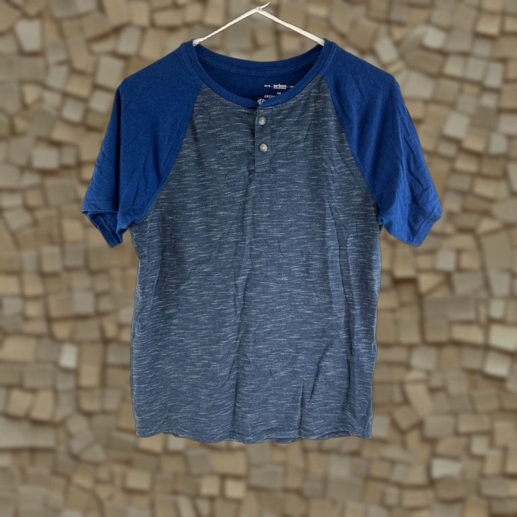 Vintage Urban Pipeline Ultimate Henley Shirt Mens Size S Blue 1/4 Button Up Short Slv T-Shirt Regular Breathable Cotton Polyester Button Heavy? (No extra) Size US S / EU 44-46 / 1 - 1 Thumbnail