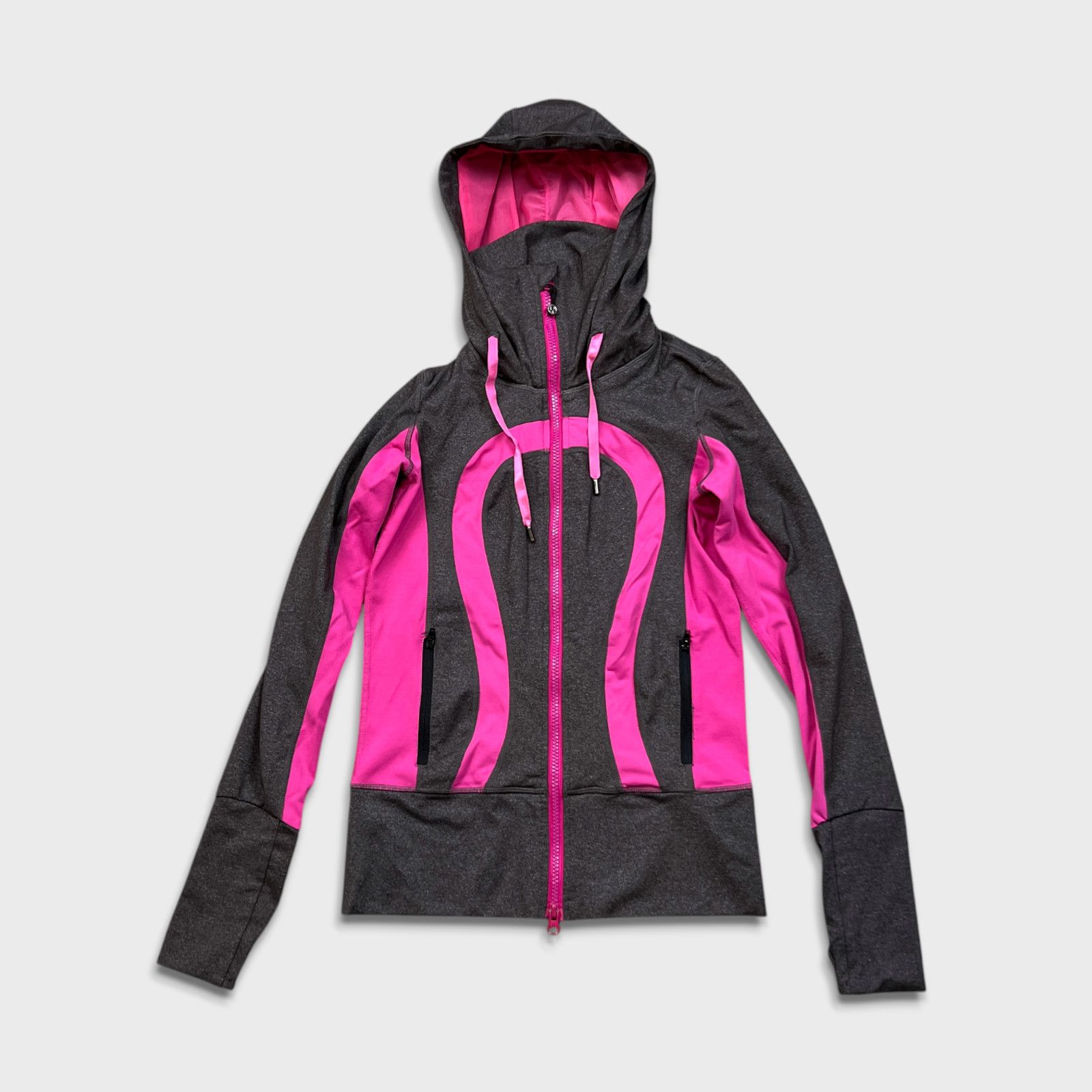 Lululemon Lululemon In Stride Jacket Full Zip Hooded Active Thumbholes Size S / US 4 / IT 40 - 1 Thumbnail