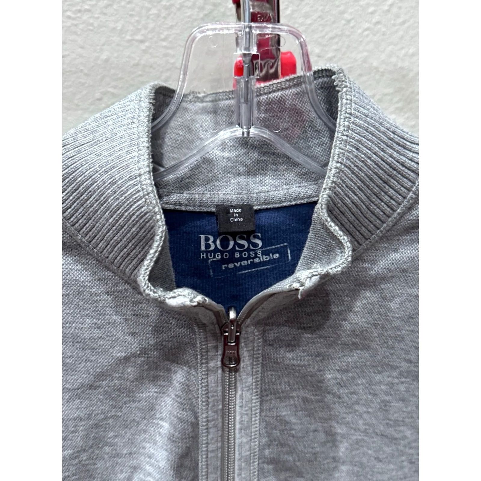 Hugo Boss Hugo Boss Gray Zippered Track SWEATER Large L Mens Size US L / EU 52-54 / 3 - 5 Thumbnail