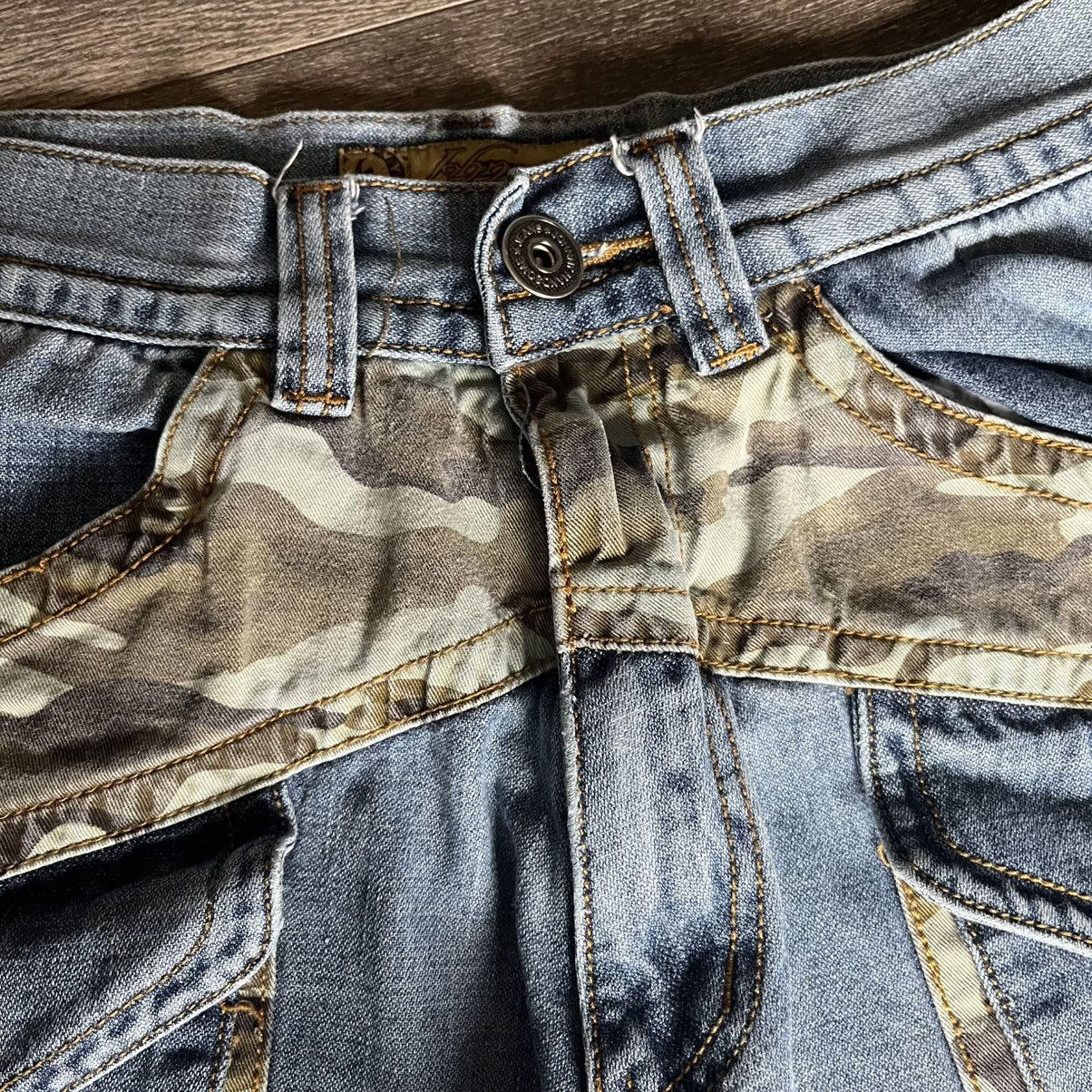 Vintage Vintage 2000s Johnny Handsome Light Washed Camo Denim Jeans Size US 30 / EU 46 - 6 Thumbnail