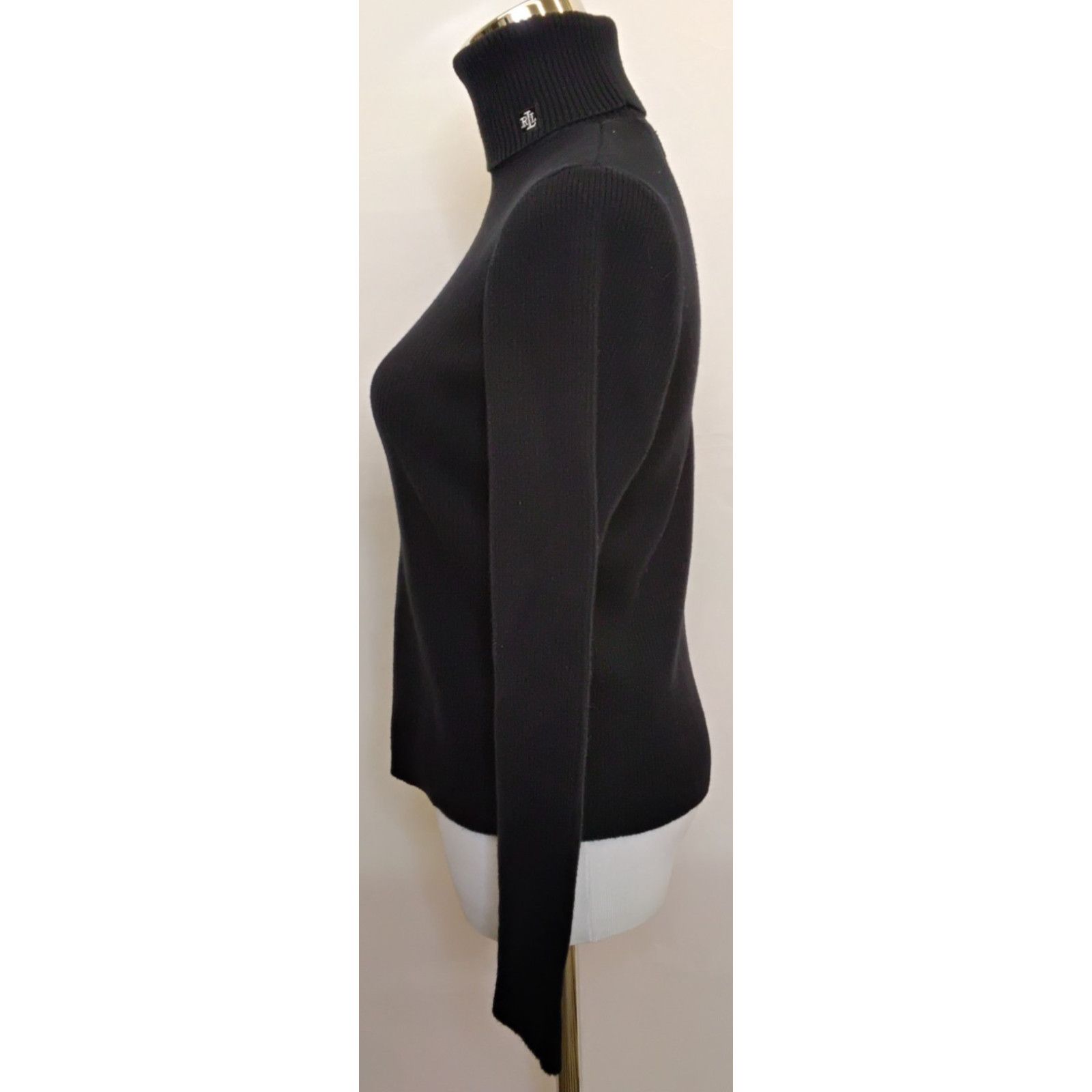 Lauren Ralph Lauren Lauren Ralph Lauren Roll Over Turtleneck Women's M Black VTG Size M / US 6-8 / IT 42-44 - 4 Thumbnail