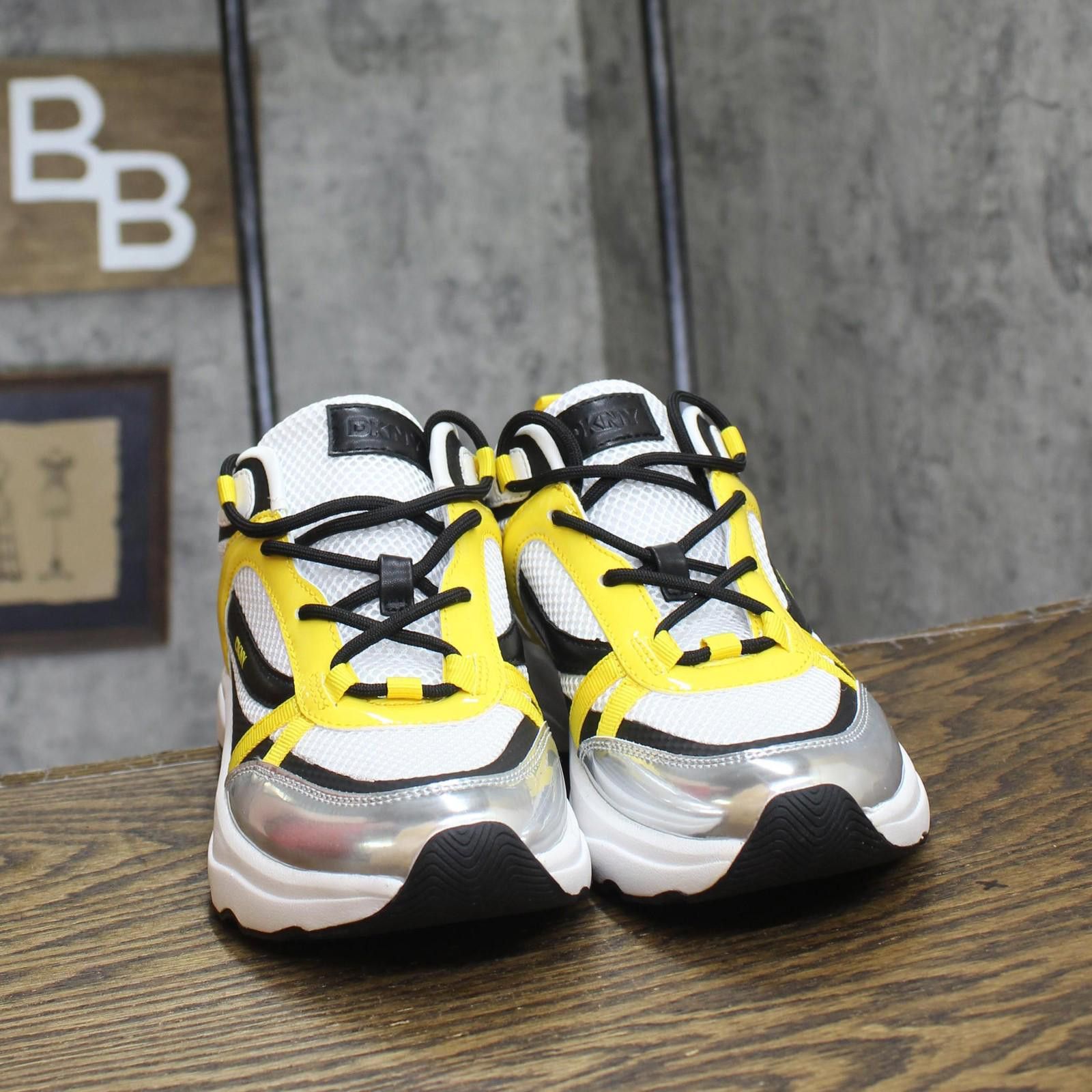 DKNY Dkny Running Sneakers K2476994 White / Black / Yellow 7.5m Size US 7.5 / IT 37.5 - 3 Thumbnail