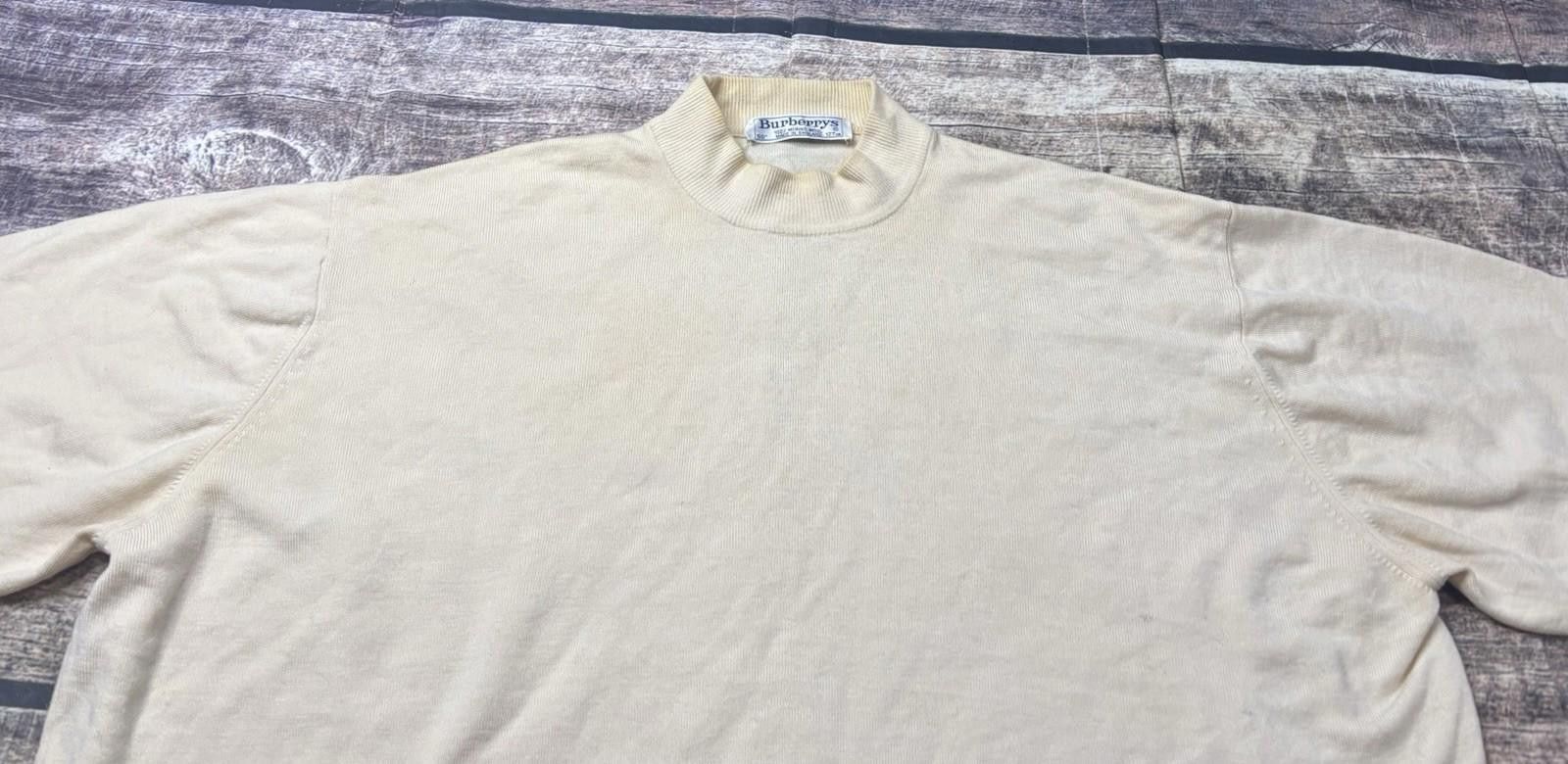 Burberry VTG Burberrys Sweater Mens 50 US 3XL Merino Wool England Size US XXL / EU 58 / 5 - 4 Thumbnail
