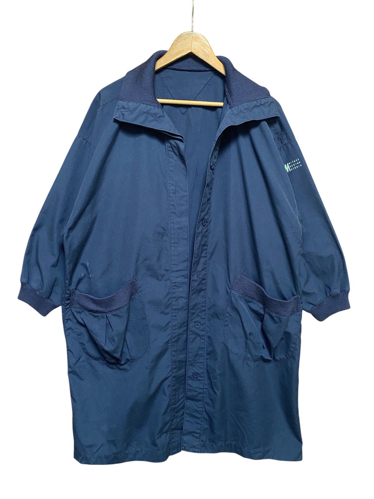 Issey Miyake × Vintage 🔥 SQUERREL COAT By ISSEY MIYAKE NAVY BLUE JACKET Size US M / EU 48-50 / 2 - 2 Thumbnail