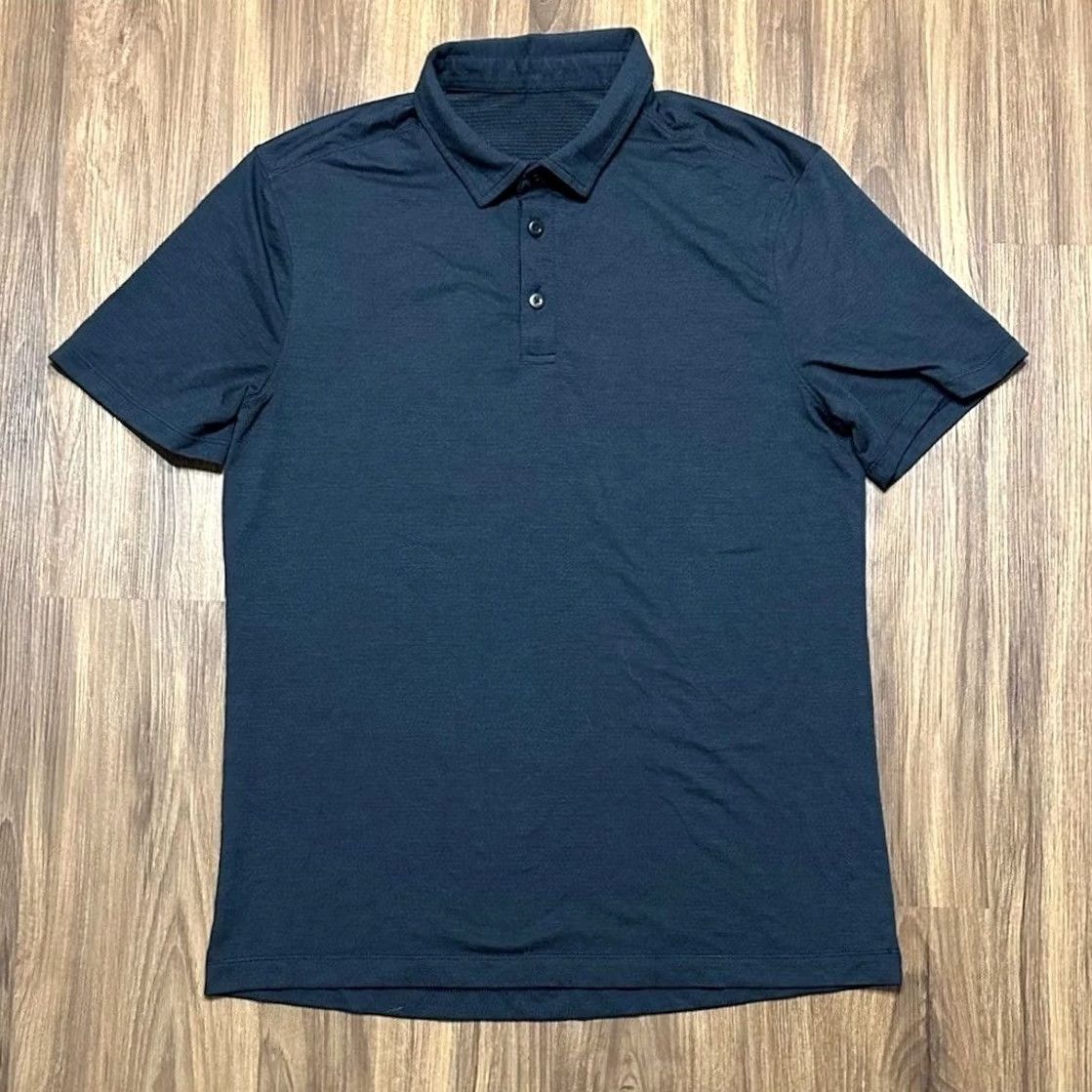 Lululemon Lululemon Evolution Polo Shirt Men Blue S Short Sleeve Performance Golf Size US S / EU 44-46 / 1 - 3 Thumbnail