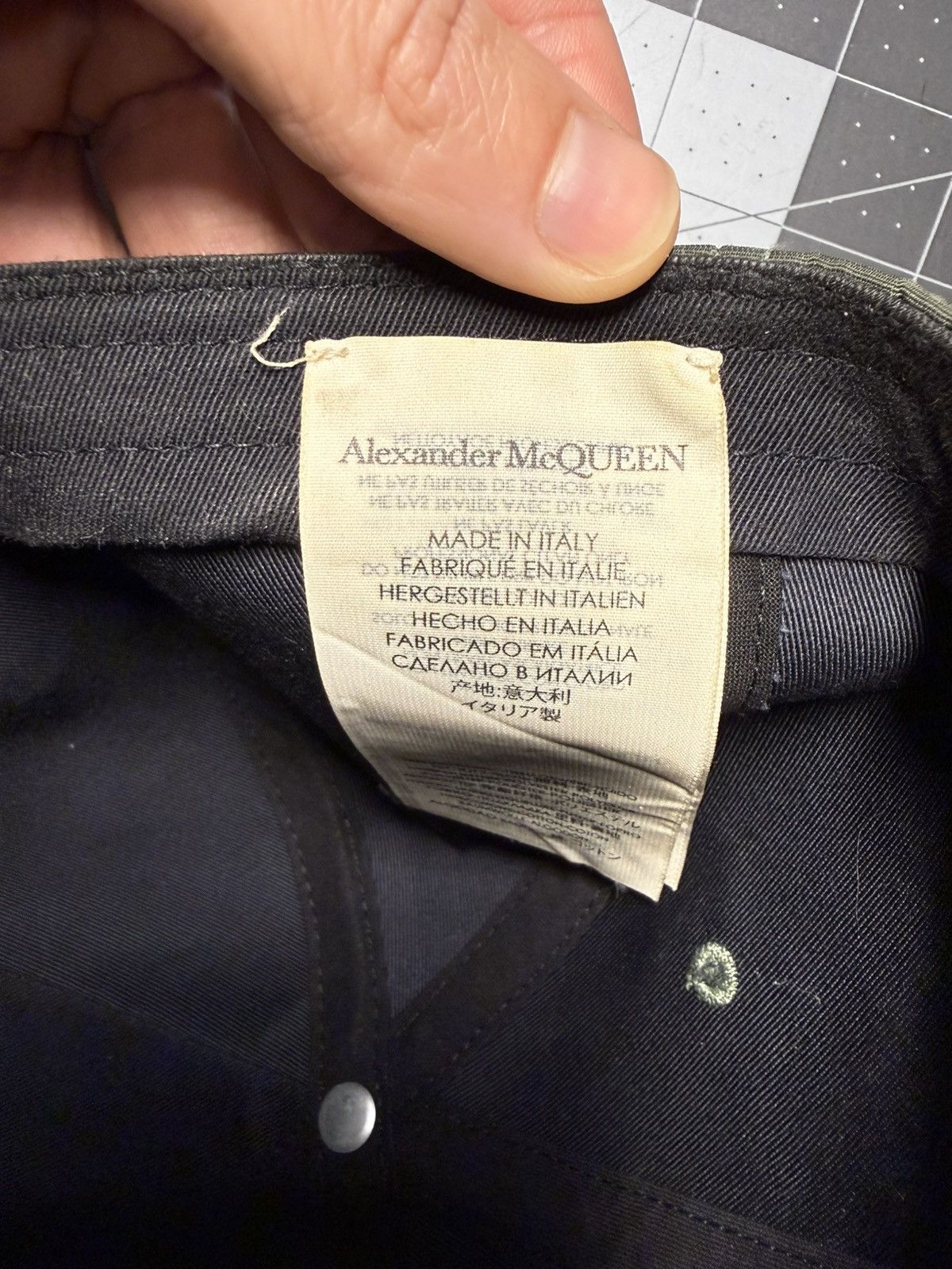 Alexander McQueen Alexander McQueen Graffiti Baseball Cap Size ONE SIZE - 6 Thumbnail