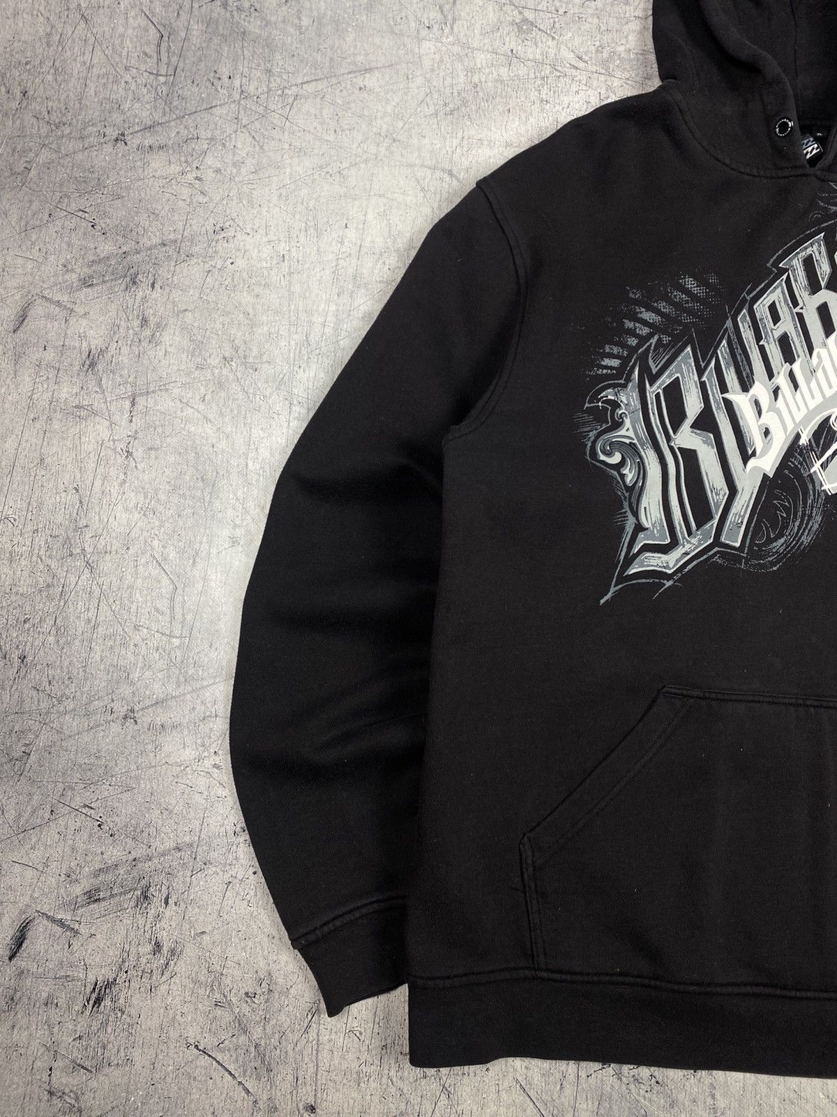 Billabong Billabong Faded Black Graphic Hoodie Y2K Streetwear Surf Size US XL / EU 56 / 4 - 3 Thumbnail
