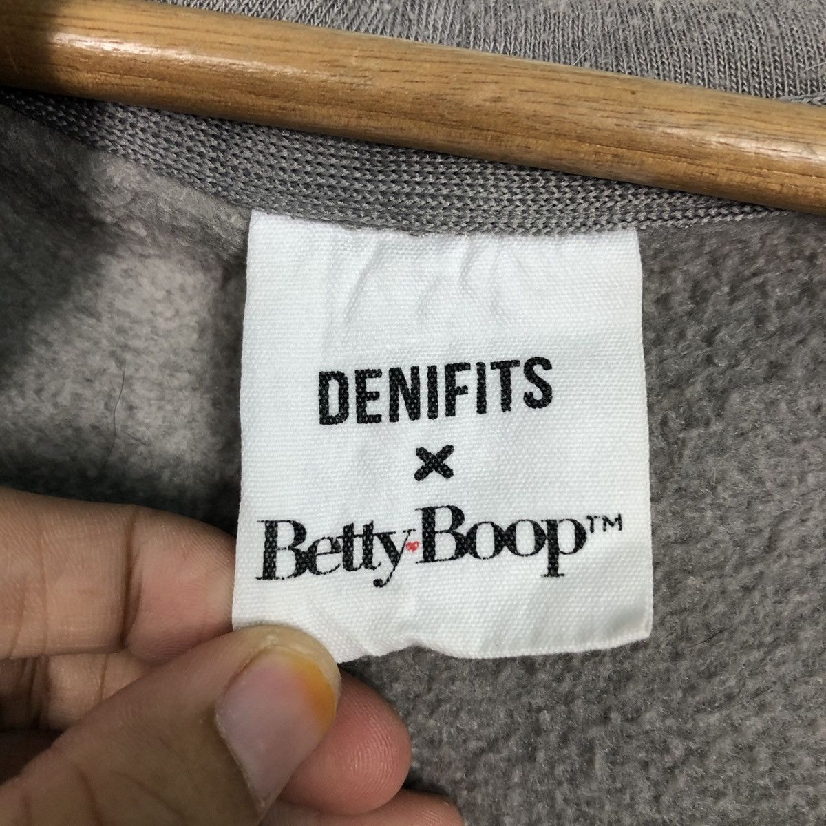 Japanese Brand 📌Zipper Hoodie Denifits X Betty Boop Big Logo Size US L / EU 52-54 / 3 - 21 Thumbnail