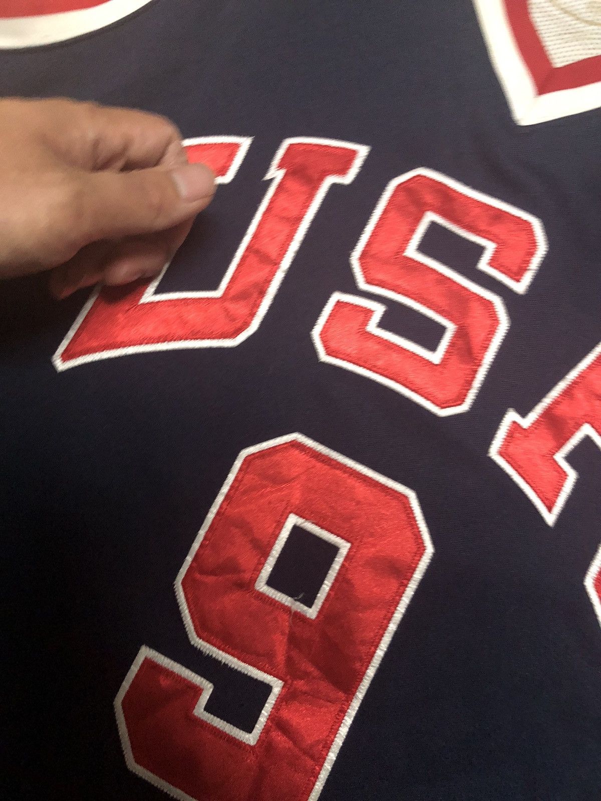 Nike × USA Olympics × Vintage Vintage Nike Michael Jordan Team USA 1984 Jersey Size US XL / EU 56 / 4 - 4 Thumbnail
