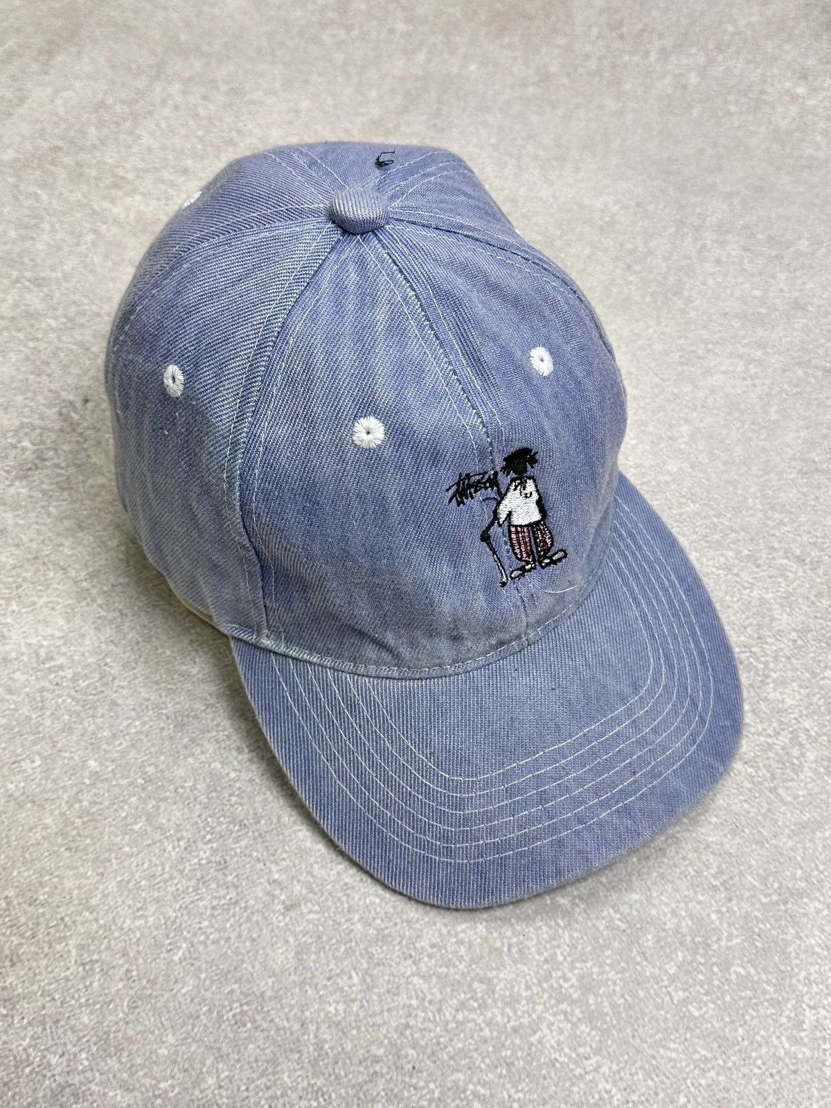 Stussy Vintage Stussy Embroidery Denim Cap Rare Os Size ONE SIZE - 2 Thumbnail