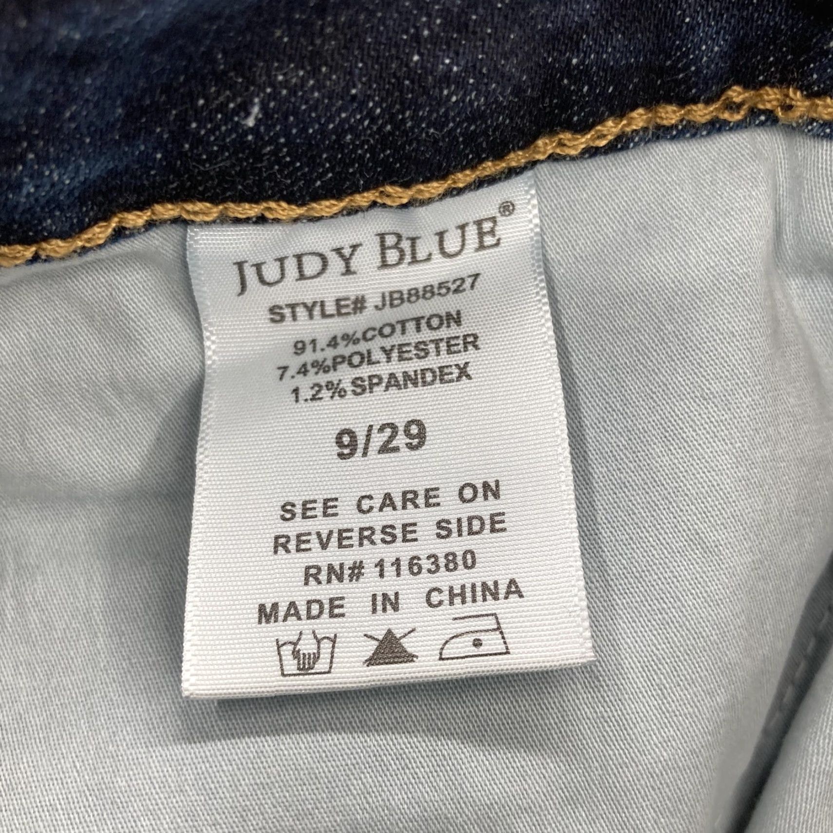 Denime Judy Blue Jeans Womens 29 Skinny Fit Dark Wash Denim Stretch 5-Pocket Zip Fly Mid Rise Size 29" - 5 Thumbnail