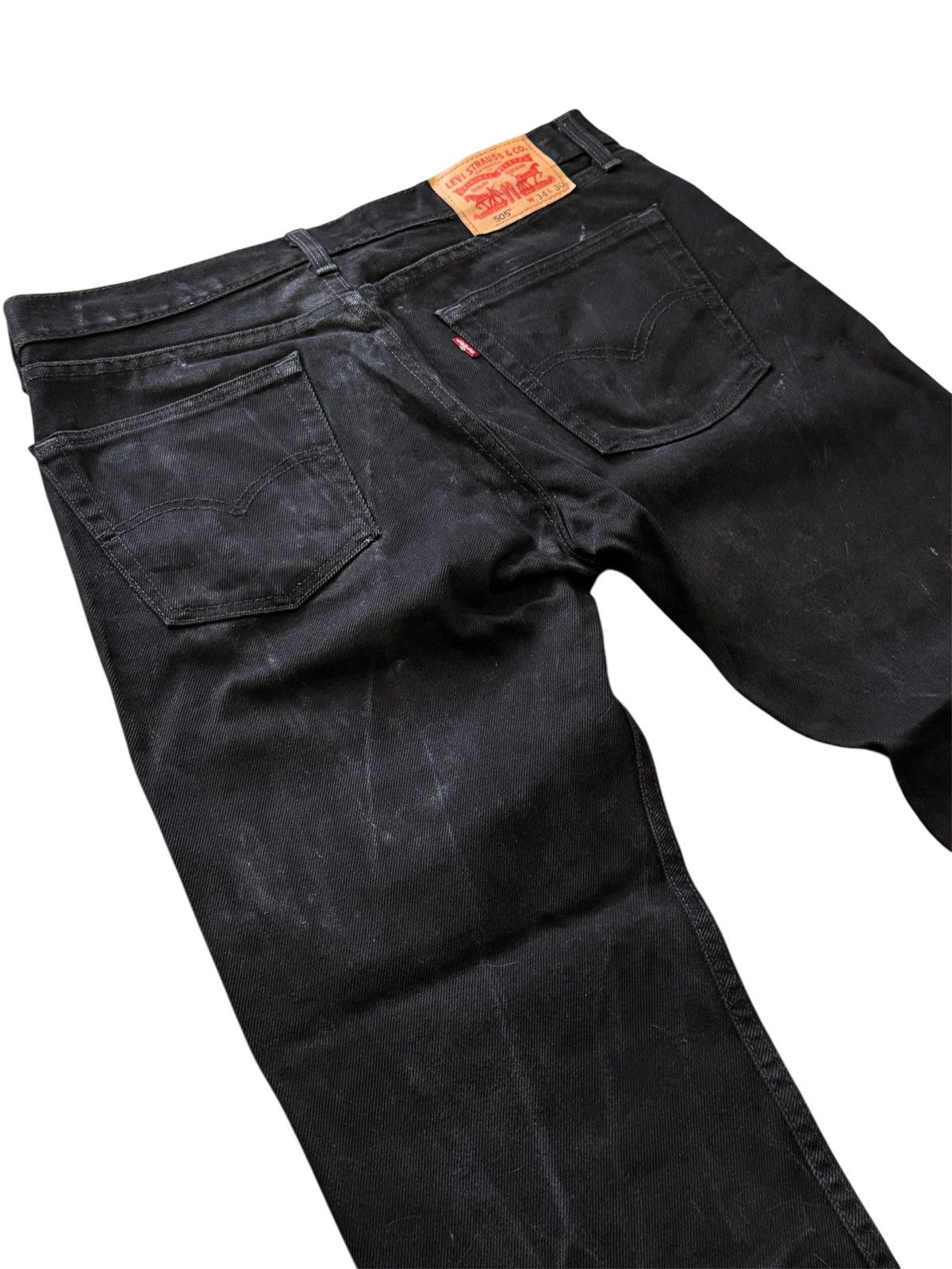 Levi's Vintage Levi’s 505 Black Straight Leg Jeans Size US 34 / EU 50 - 6 Thumbnail