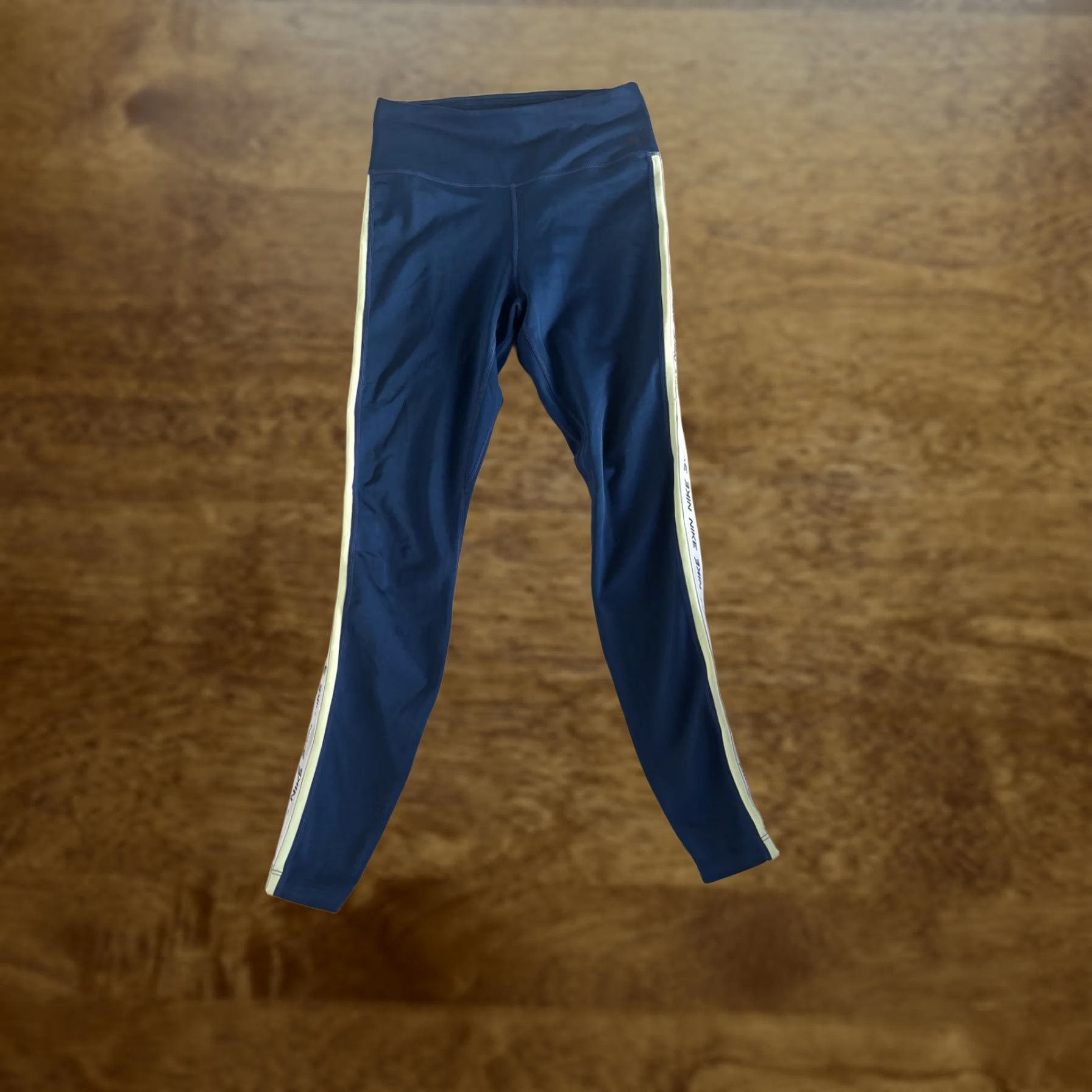 Nike Nike Leggings Womens Small Blue Side Stripe Ankle Yoga Running Athletic Gym Size 28" / US 6 / IT 42 - 1 Thumbnail