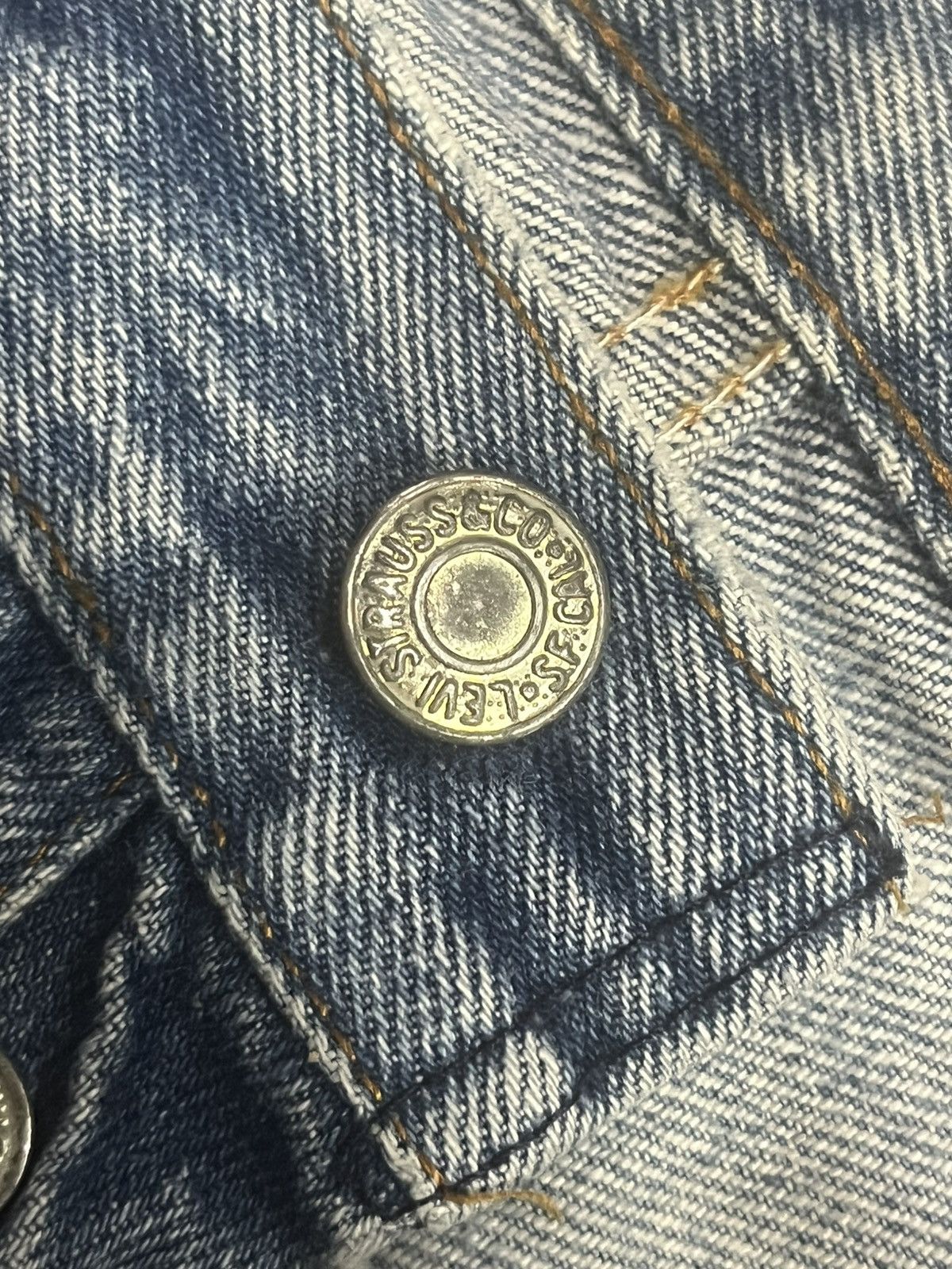 Levi's ⚡️Vintage⚡️80s Levi’s 501 Destroy Buttonfly Blue Washed Jeans Size US 30 / EU 46 - 7 Thumbnail