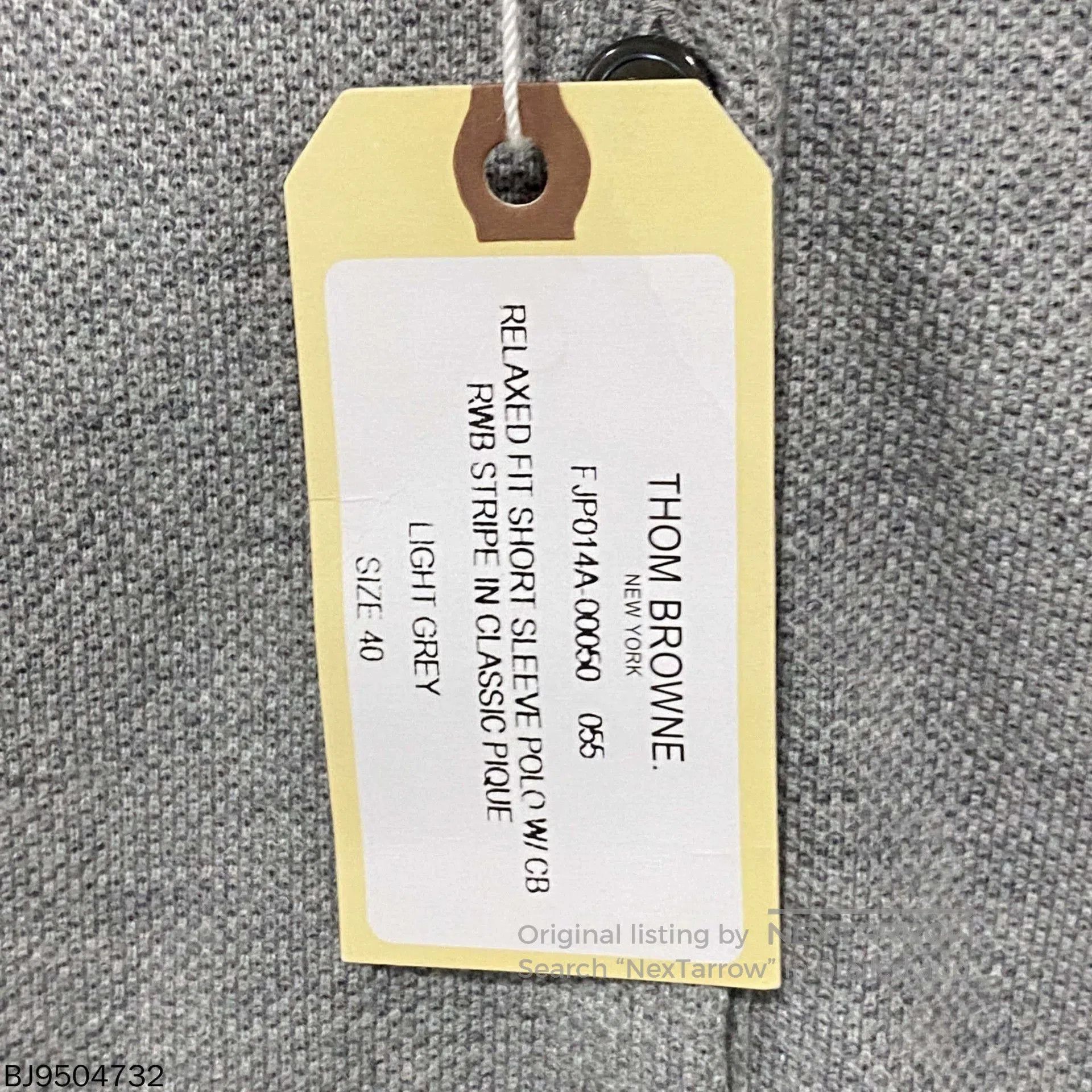 Thom Browne gray short sleeve polo by Thom Browne. Size US M / EU 48-50 / 2 - 6 Thumbnail