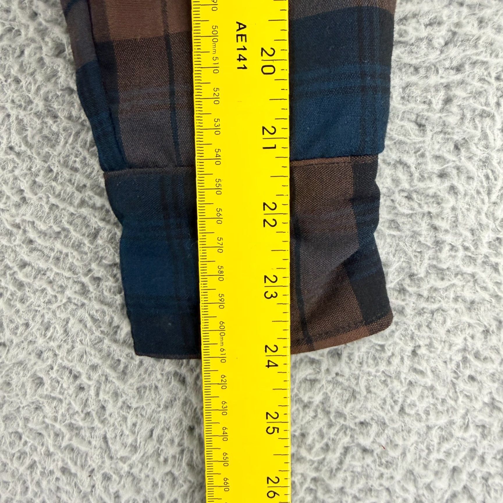 Vintage Iron and Resin Carpenter Shirt Jacket Men XS Blue Plaid Quilted Long Sleeve Shirt Size US XS / EU 42 / 0 - 7 Thumbnail
