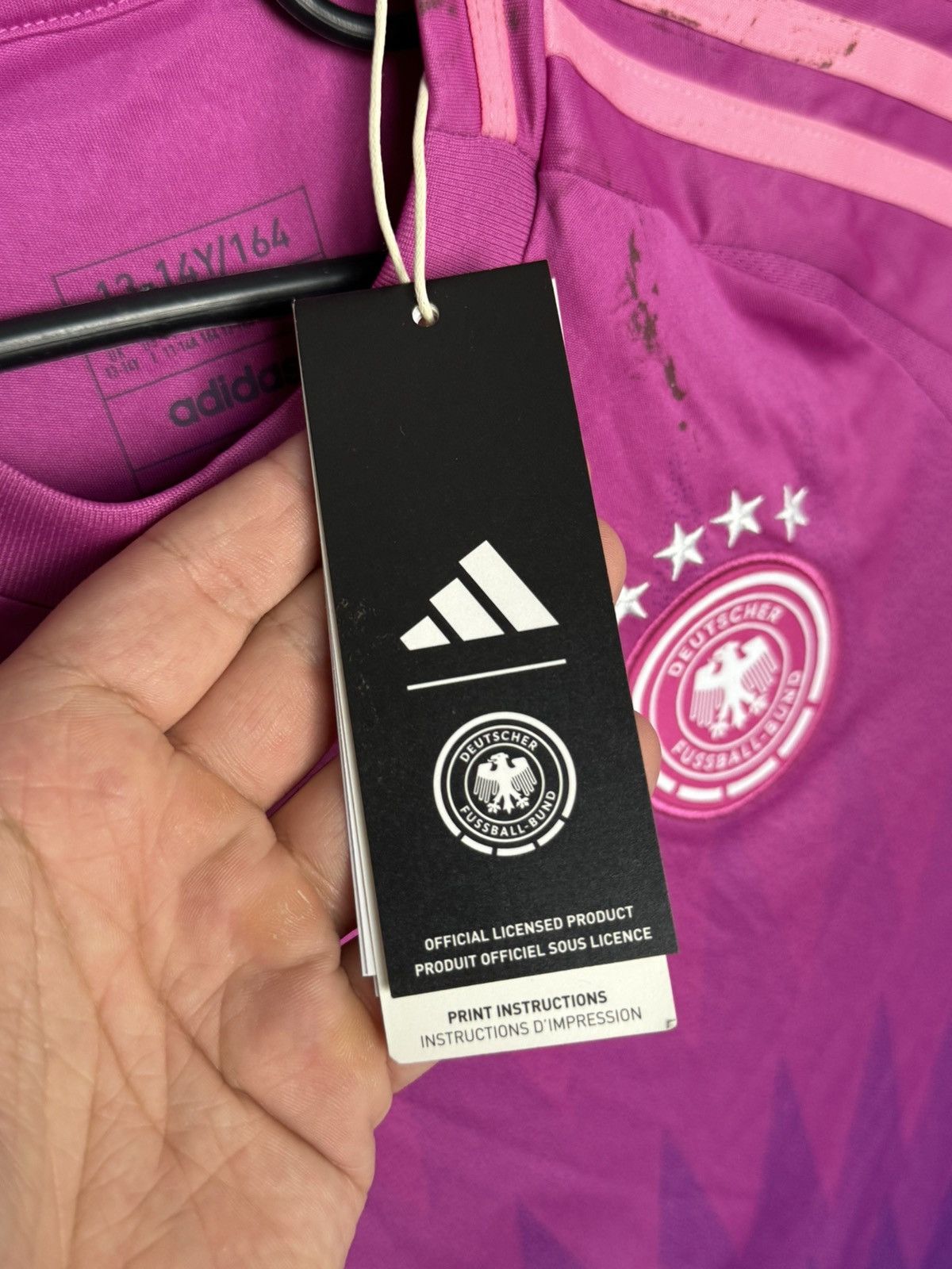 Adidas KIDS Germany 2024 Away Football Jersey T-Shirt Size US XS / EU 42 / 0 - 11 Thumbnail