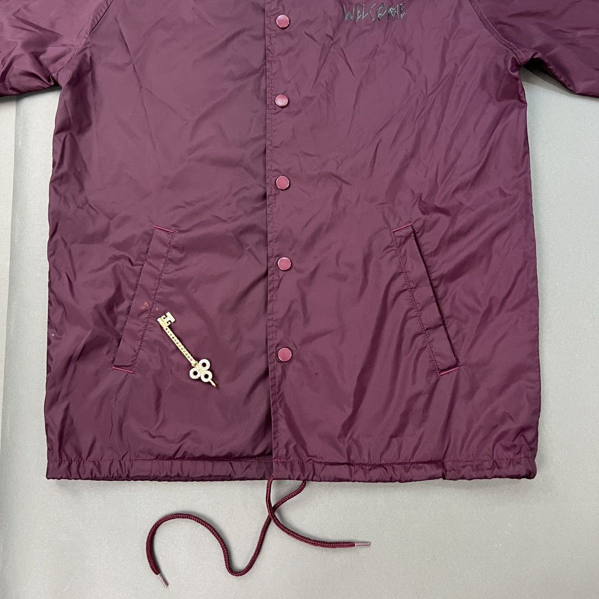 Designer × Welcome Skateboards WELCOME SKATEBOARDS Maroon Windbreaker Size US L / EU 52-54 / 3 - 11 Thumbnail