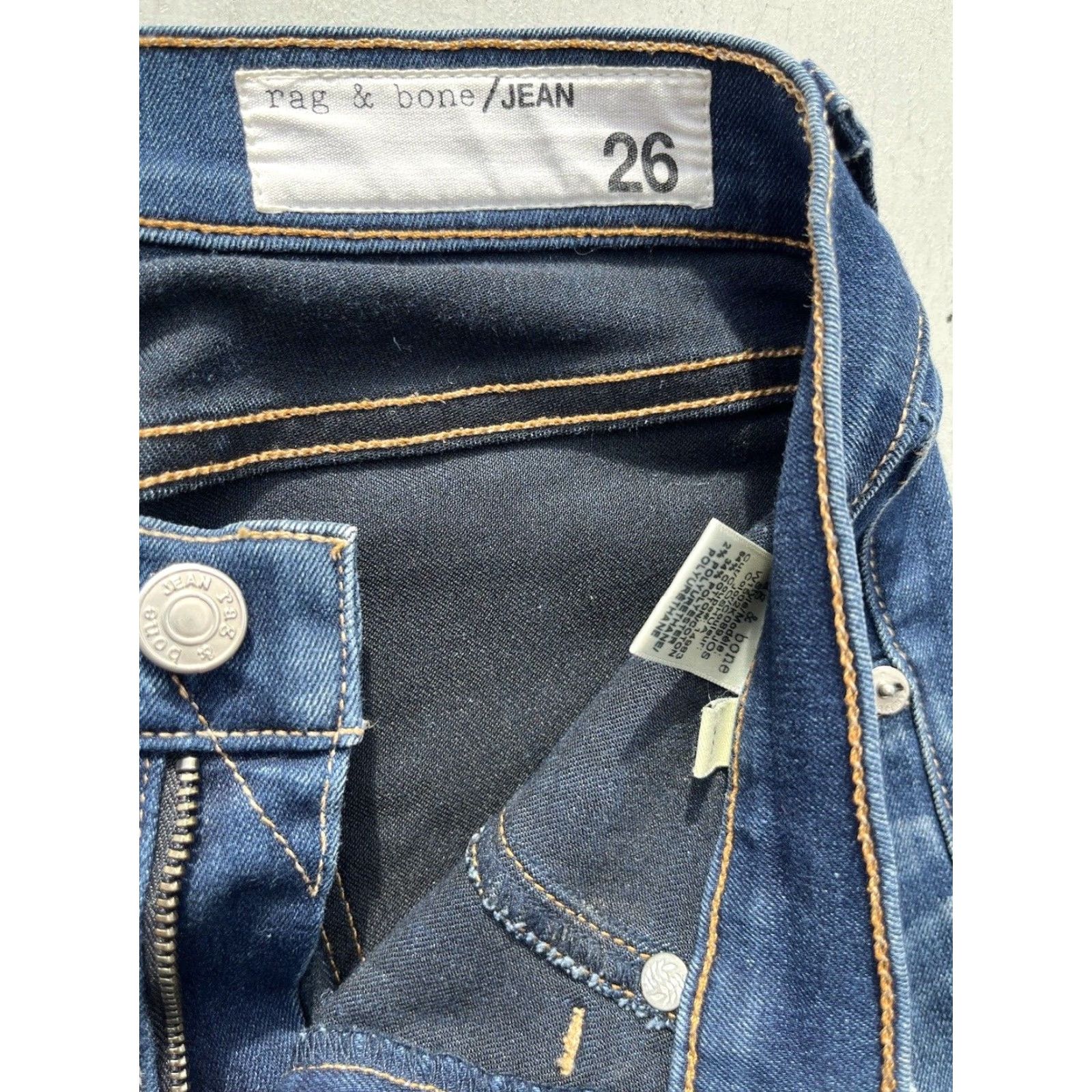 Rag & Bone Rag & Bone Jeans Women's Blue Joshua 26 Slim Stretch Skinny Ankle City Classic Size 26" / US 2 / IT 38 - 2 Thumbnail