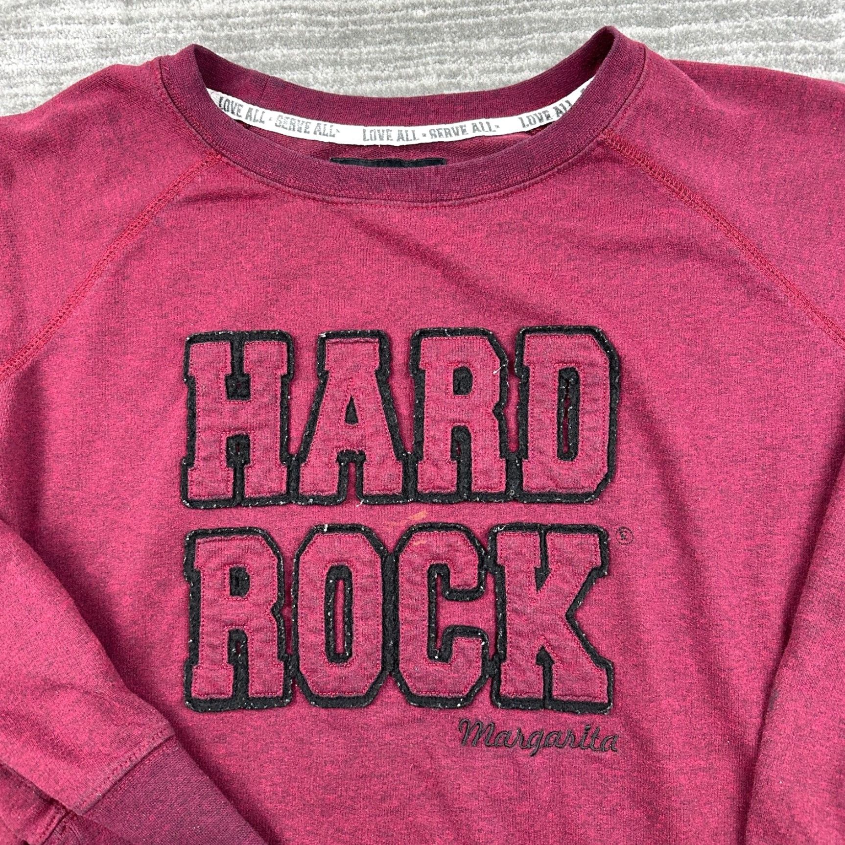 Hard Rock Cafe Hard Rock Cafe Sweater Womens XL Red Pullover Crewneck Casual Margarita Ladies 90s Rock Logo Cotton Polyester Fleece All Seasons Size XL / US 12-14 / IT 48-50 - 3 Thumbnail