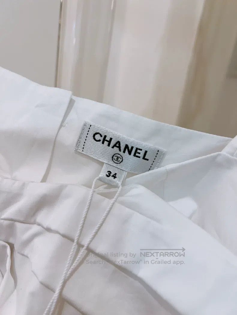 Chanel Chanel 20C Early Spring Vacation White Bow Strap Vest Size XXS / US 00 / IT 34 - 6 Thumbnail