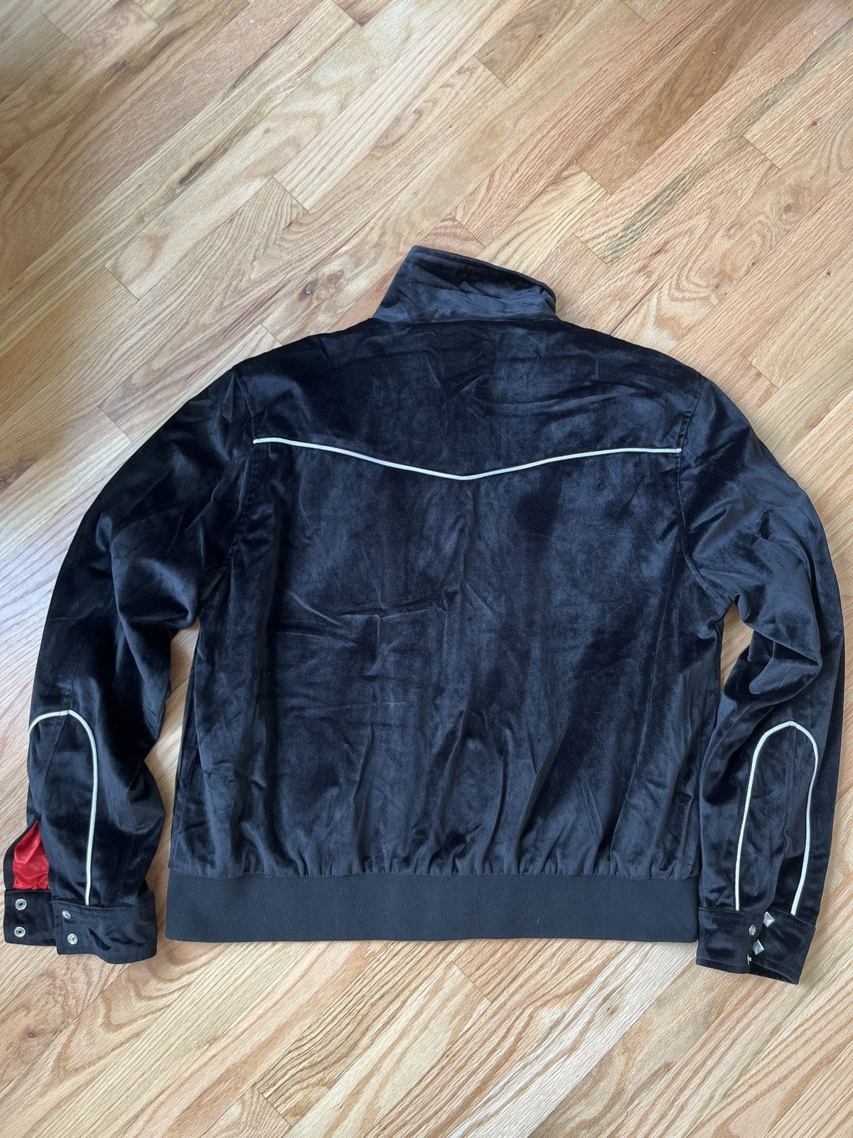 Saint Laurent Paris × Straight To Hell Straight to Hell Teddy Velvet Jackson Jacket SAINT LAURENT Size US XL / EU 56 / 4 - 2 Thumbnail