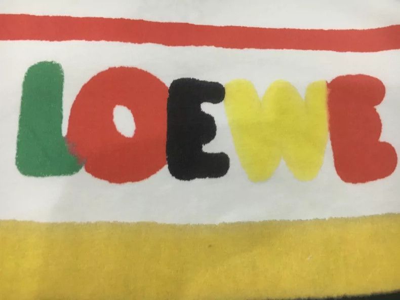 Loewe LOEWE Spring and summer color striped Logo short sleeves Size M / US 6-8 / IT 42-44 - 4 Thumbnail