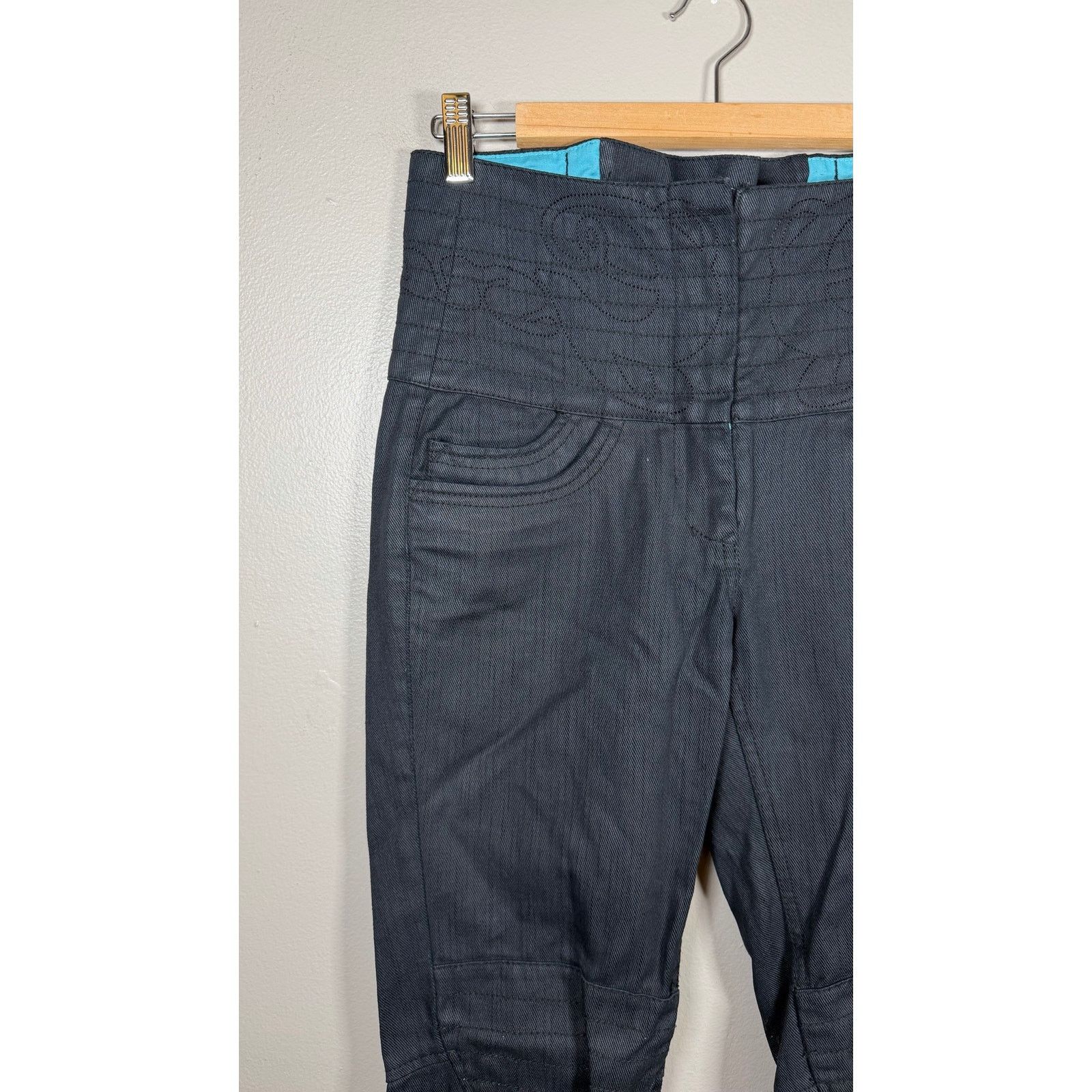 GSUS Sindustries Vintage Y2K Gsus Industries Lace Up Moto Pants size 27 Size 27" / US 4 / IT 40 - 9 Thumbnail
