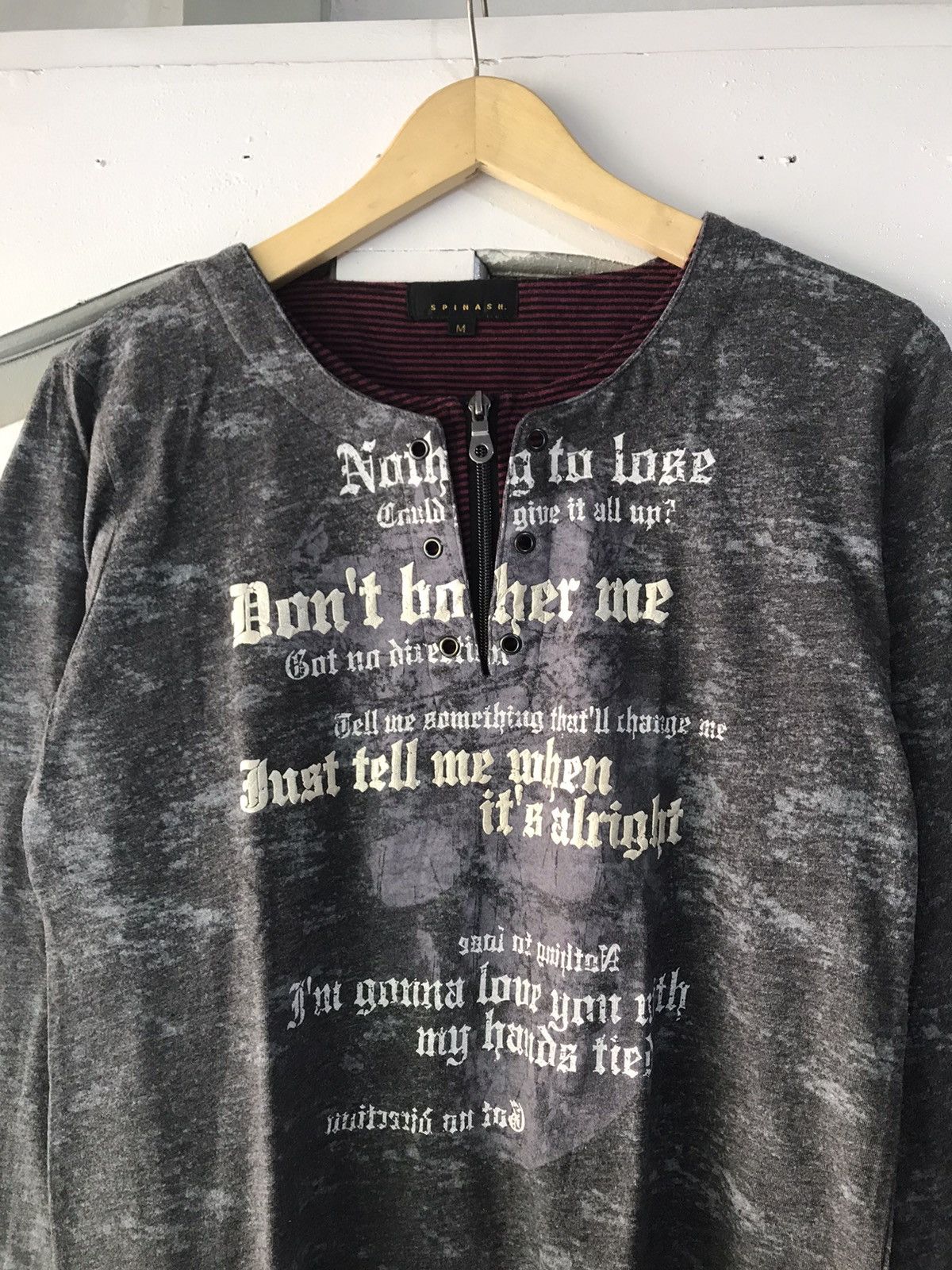 14th Addiction × If Six Was Nine × Japanese Brand Y2K Spinash Poem Laces Up Size US M / EU 48-50 / 2 - 2 Thumbnail