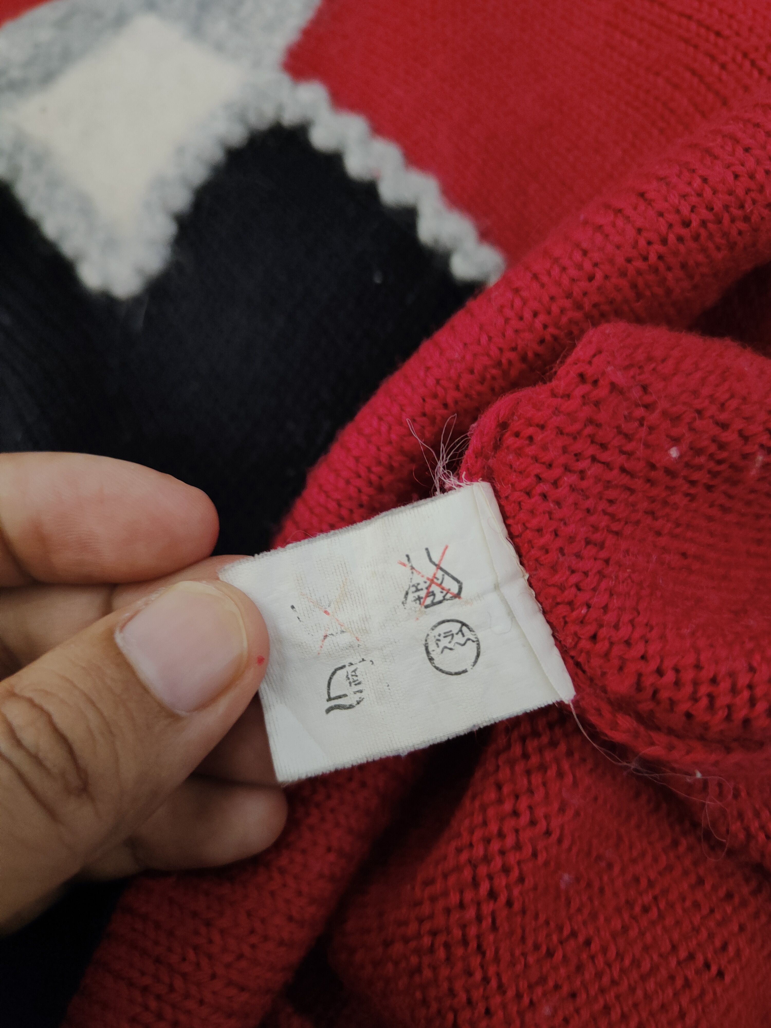 Homespun Knitwear Chego Red art vintage Knitwear Sweatshirts #W353 Size US M / EU 48-50 / 2 - 11 Thumbnail