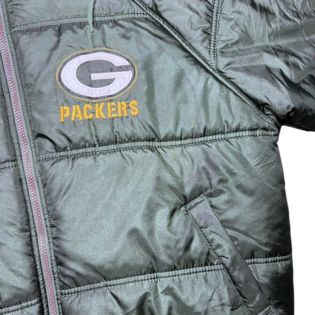 NFL 1990s NFL Green Bay Packers Game Day Spell Out Puffer Jacket Size US L / EU 52-54 / 3 - 8 Thumbnail