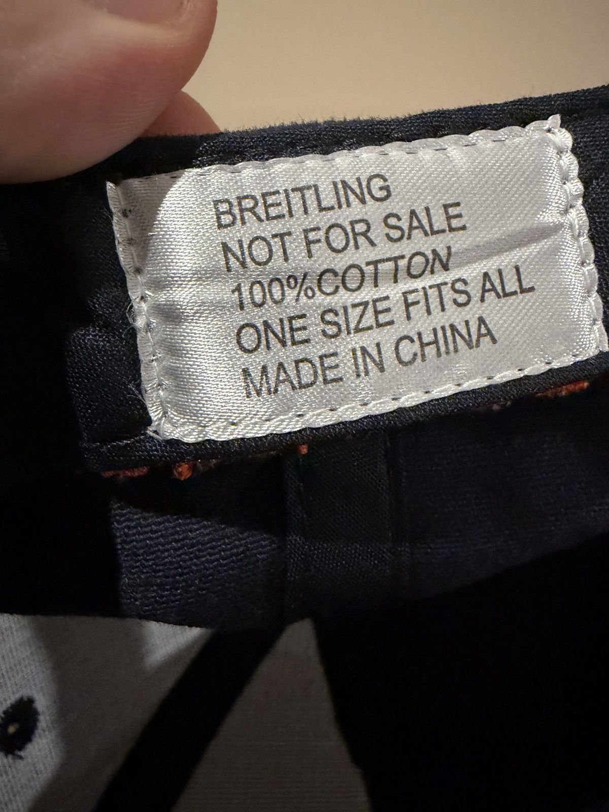 Breitling BREITLING navy and orange embroidered cap Size ONE SIZE - 10 Thumbnail