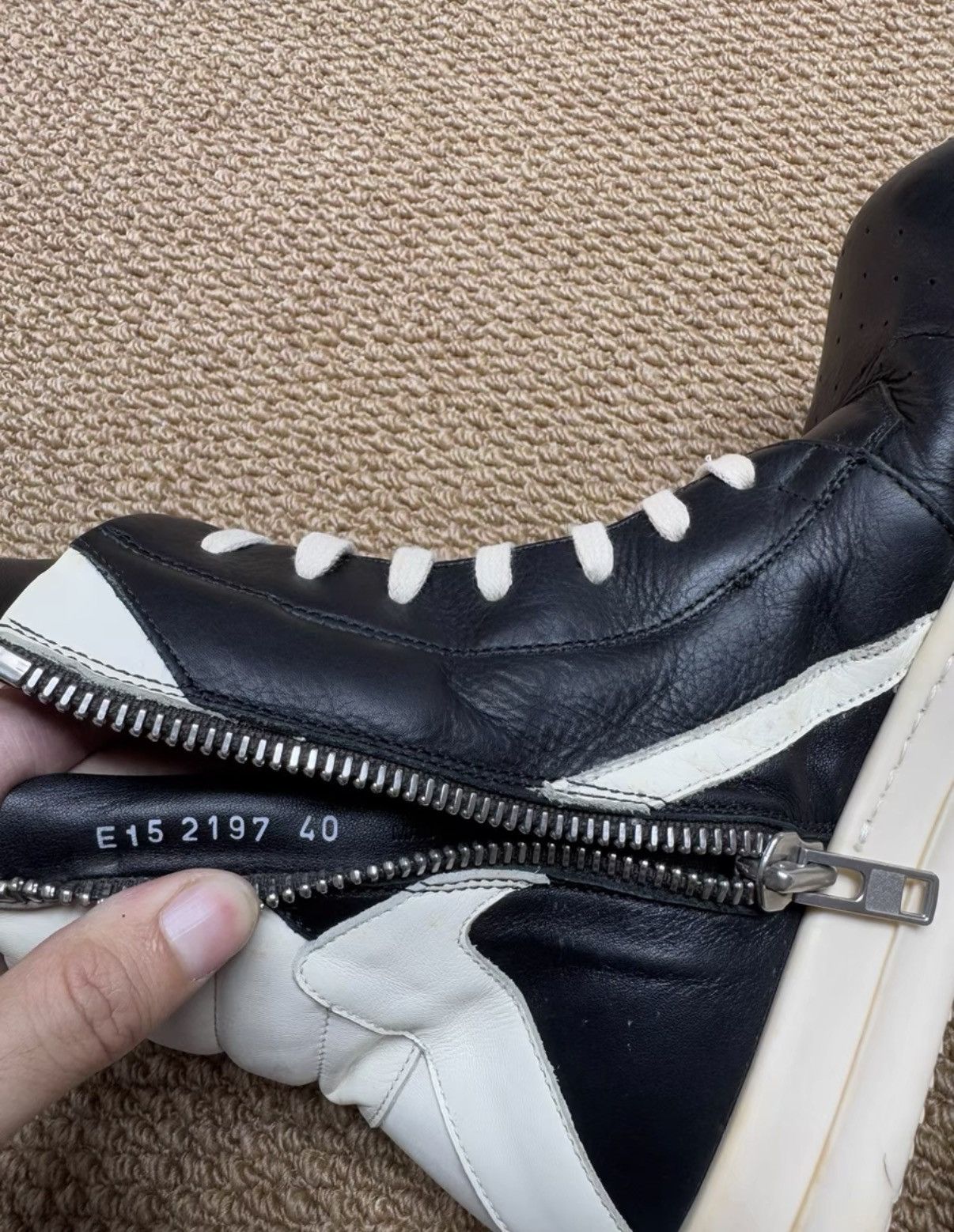 Rick Owens Rick Owens Main Line Inverted Triangle Sneakers K37 Size US 7 / EU 40 - 8 Thumbnail