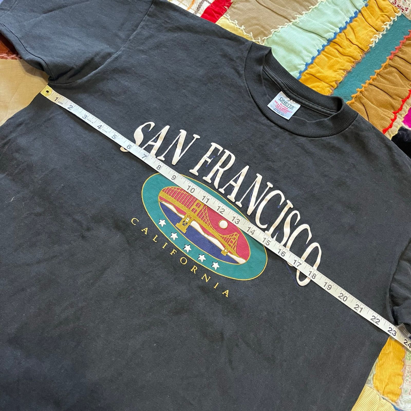 Other Vintage Oneita San Francisco Black Single Stitched Shirt XL Size US XL / EU 56 / 4 - 6 Thumbnail