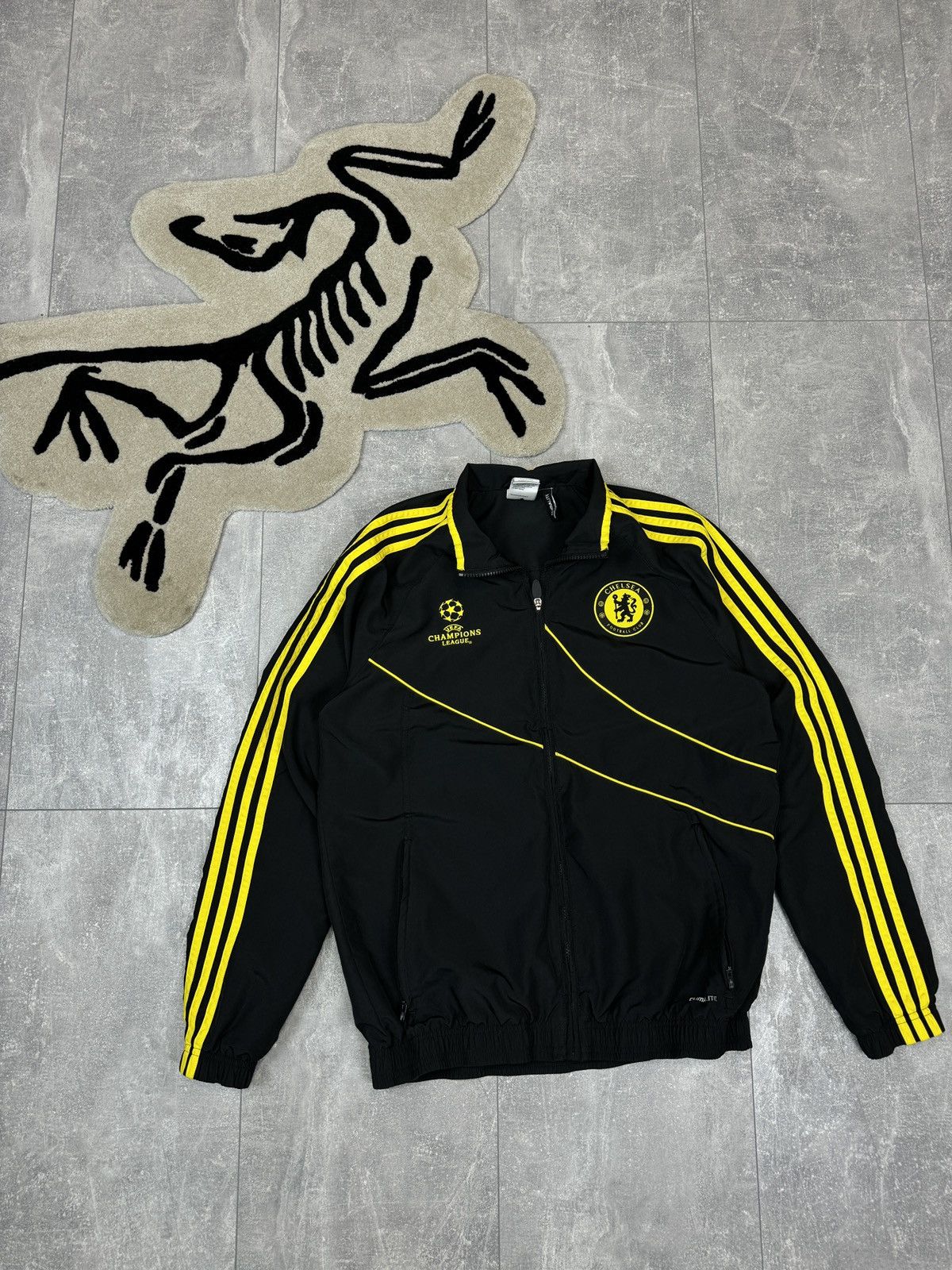 Chelsea Soccer × Vintage Mens Vintage Adidas FC Chelsea Track Jacket Olympic soccer Size US S / EU 44-46 / 1 - 1 Thumbnail