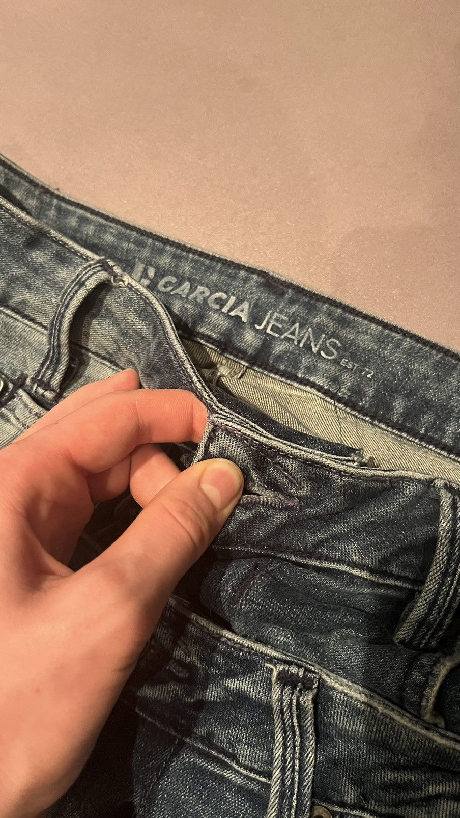 Handmade Double waist flair jeans selfmade Size US 32 / EU 48 - 6 Thumbnail
