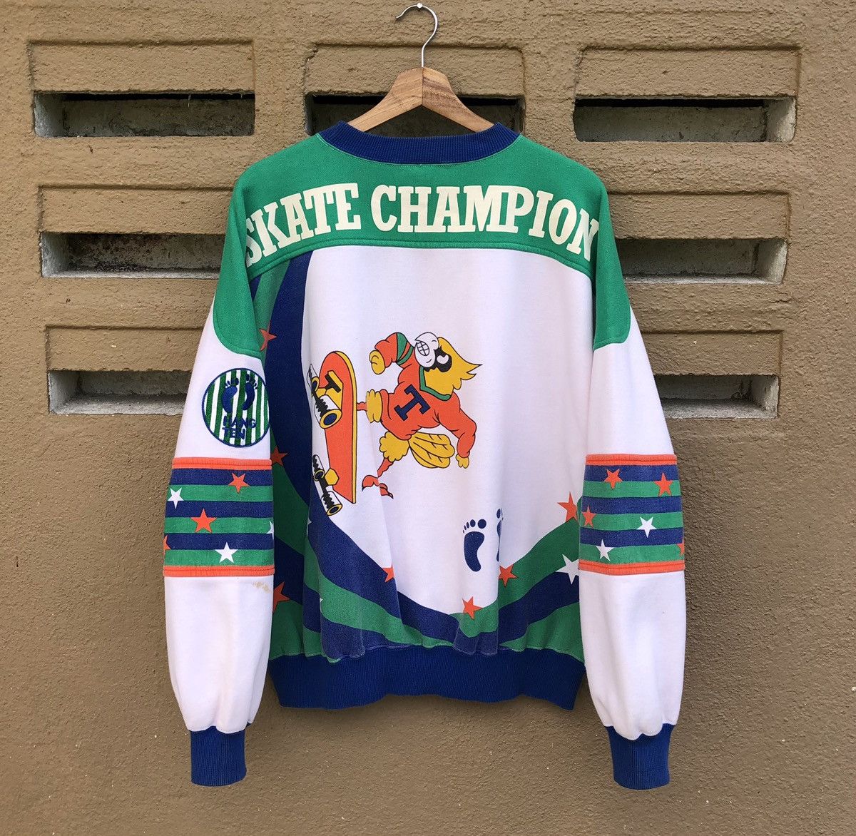 Hang Ten VTG Hang Ten Sweatshirts Print America Spirit Skate Champion Size US L / EU 52-54 / 3 - 4 Thumbnail