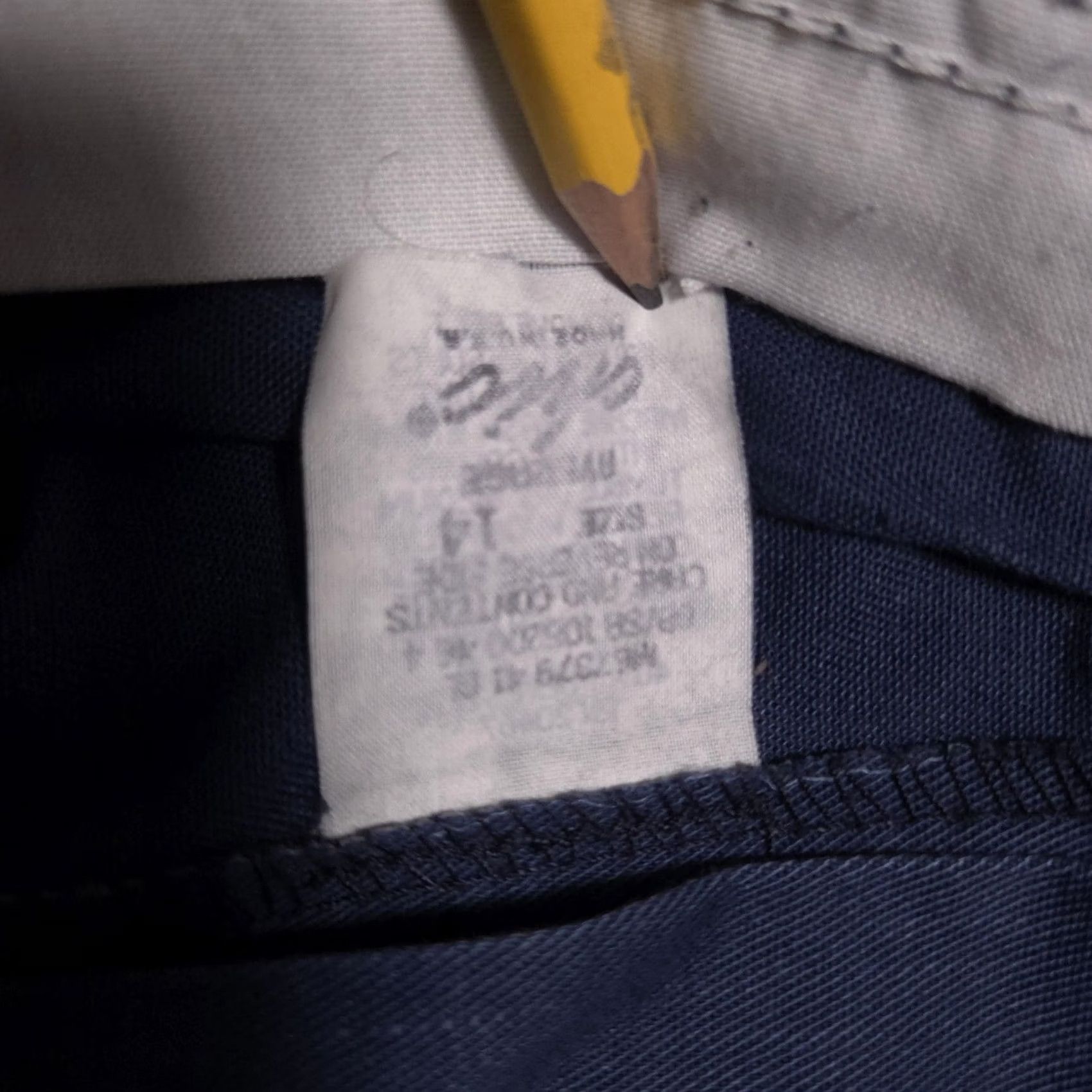 Vintage VINTAGE Chic Pants Womens 14 Blue Pleated Twill Chino Straight Leg Workwear 90s Mens WomensGirls Size 36" / US 14 / IT 50 - 6 Thumbnail