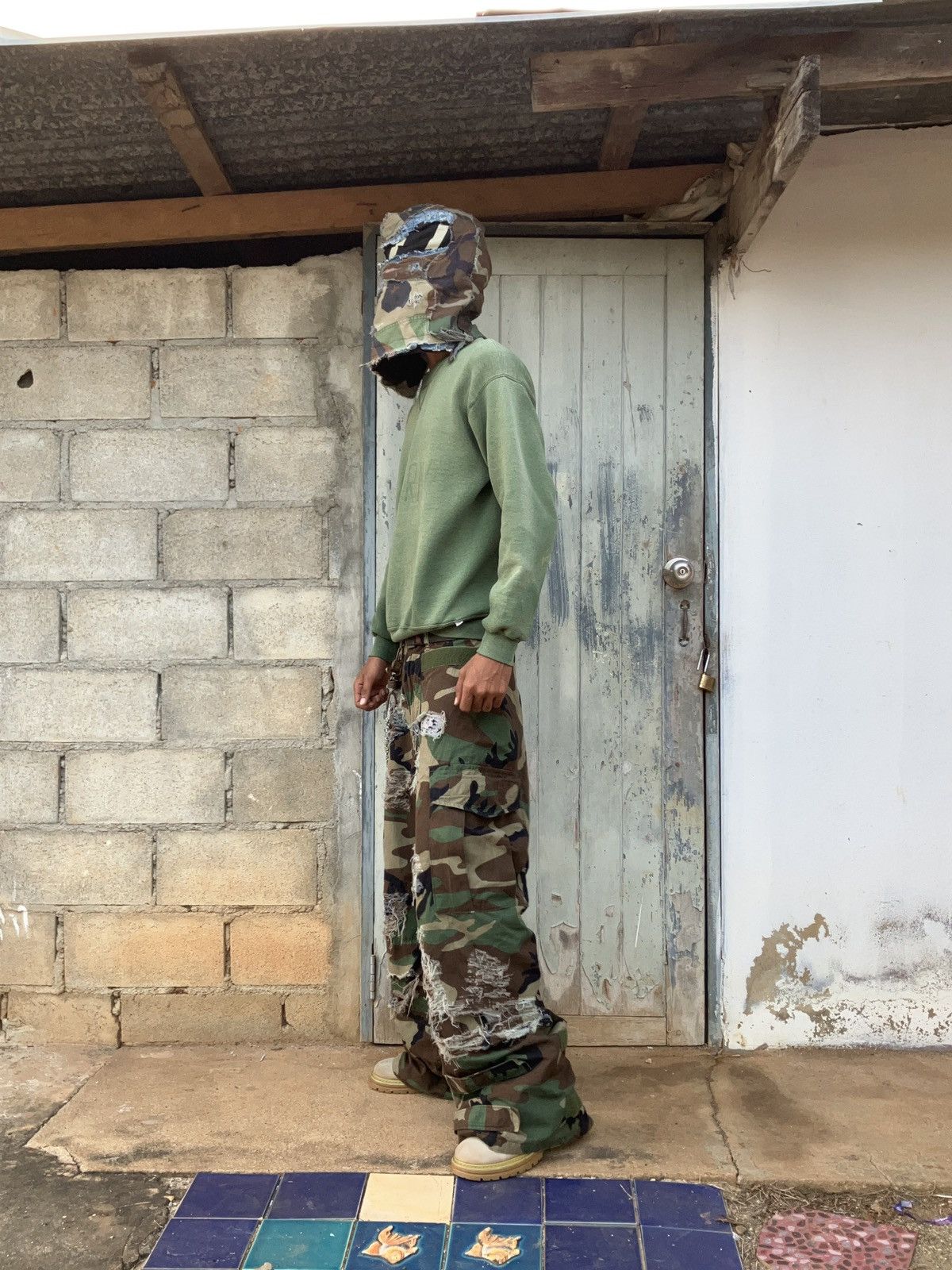 Russell Athletic × Vintage Vintage Russell sweater & faded us.Army. (Made in USA.) Size US M / EU 48-50 / 2 - 15 Thumbnail