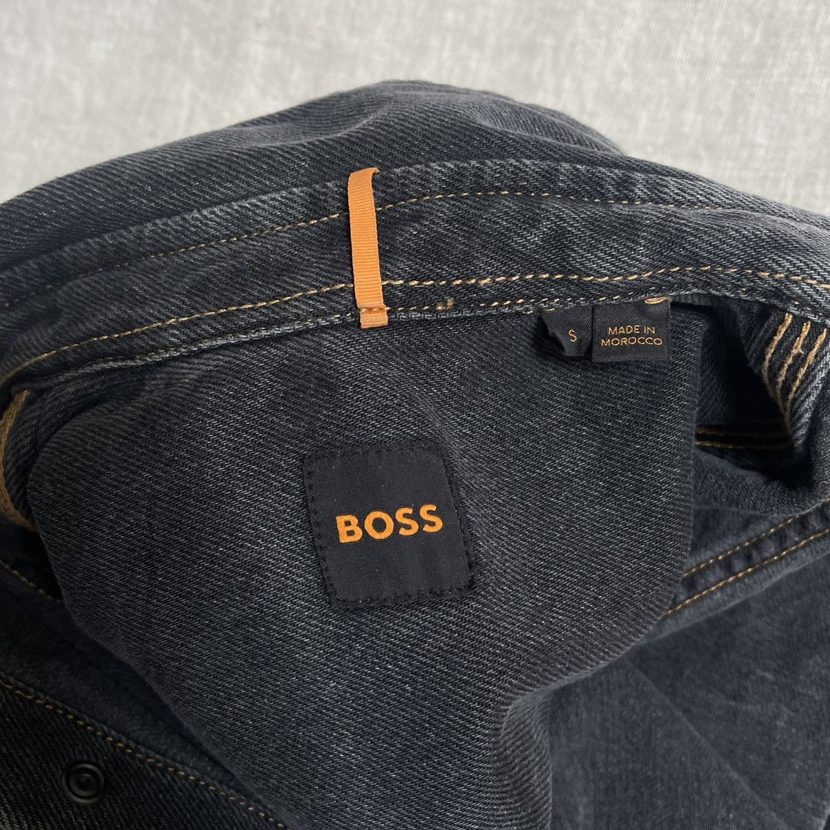 Hugo Boss BOSS Black Faded Denim Shirt | Western Washed Black | Grey Size US S / EU 44-46 / 1 - 10 Thumbnail