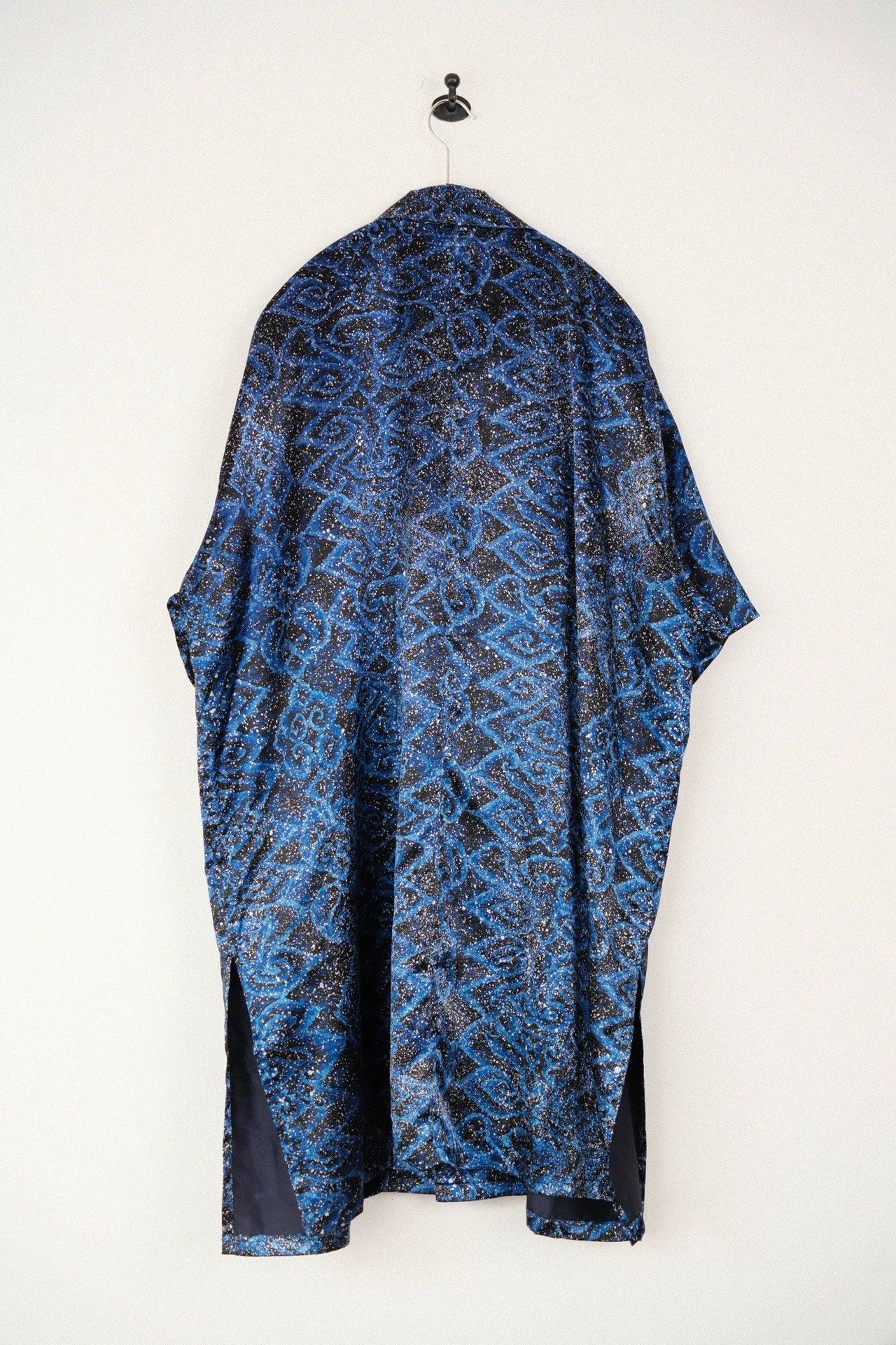 Yohji Yamamoto Yohji Yamamoto 70s Archive Blue Flame Ink Wash Shirt Size US M / EU 48-50 / 2 - 4 Thumbnail