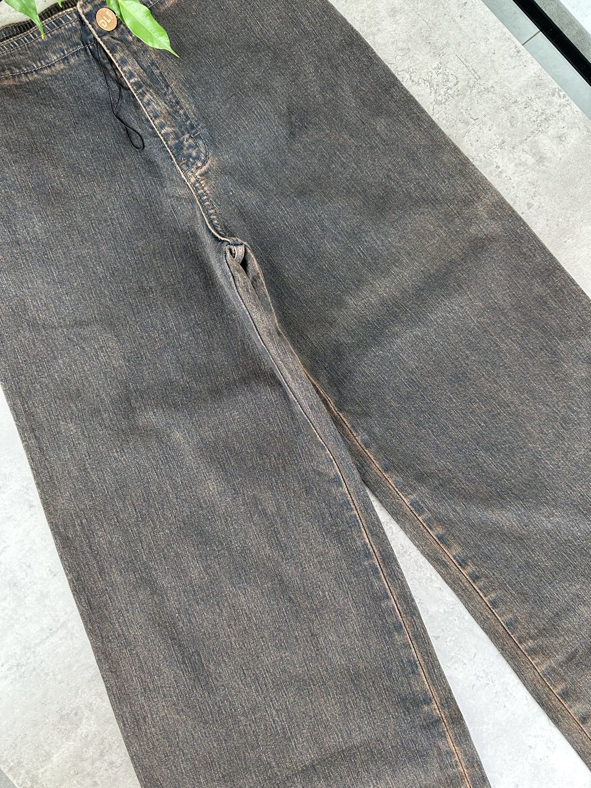 Japanese Brand Vintage Wide Jeans Y2K Size 27" / US 4 / IT 40 - 5 Thumbnail