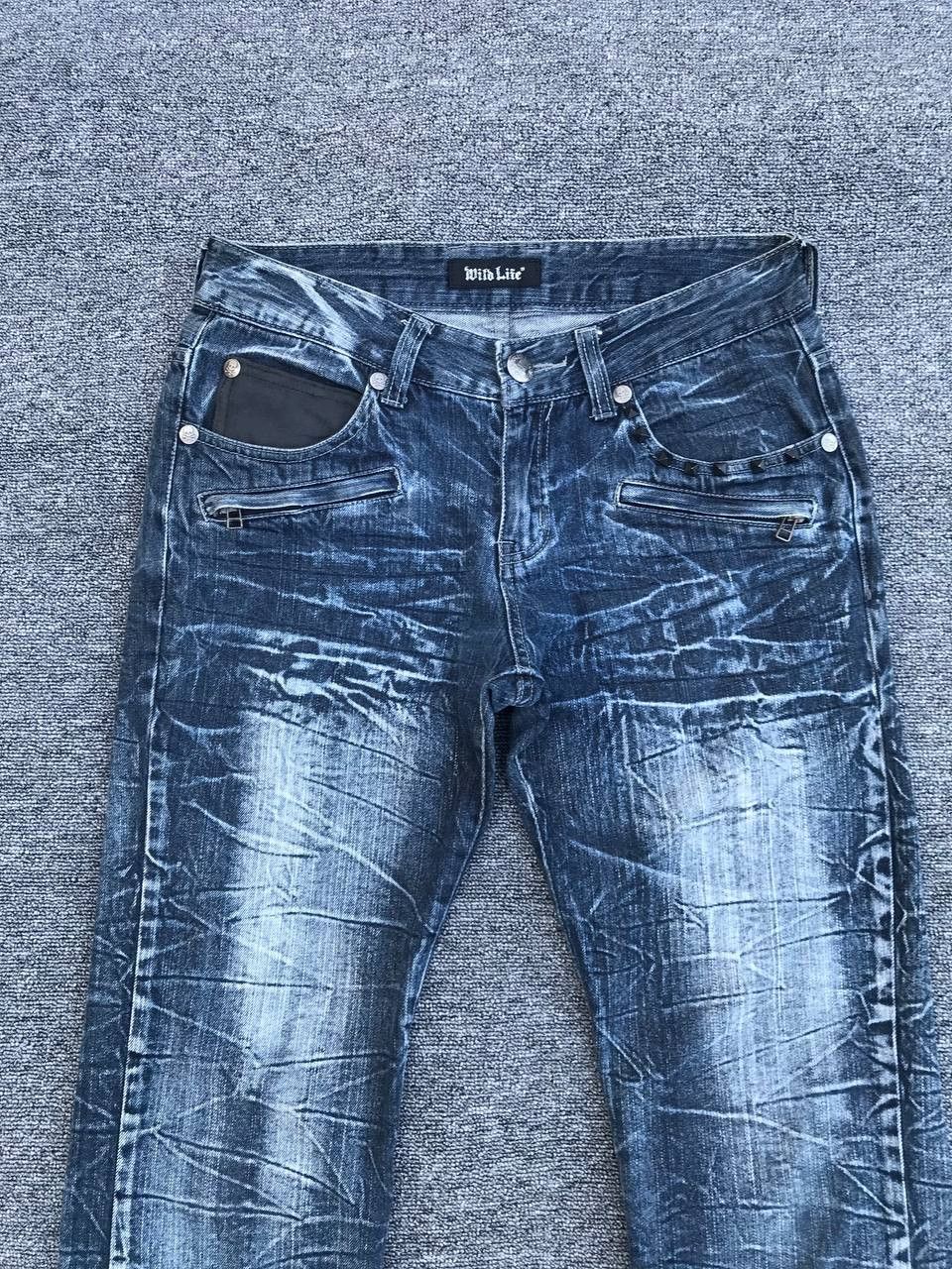 Japanese Brand JAPAN Wildlife Skulls mastermind CRACK SHATTERED GLASS Wash Size US 29 - 5 Thumbnail