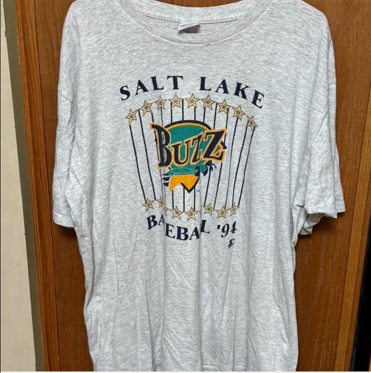 Starter × Vintage 90s Starter Salt Lake Buzz Tshirt Size US XL / EU 56 / 4 - 1 Thumbnail