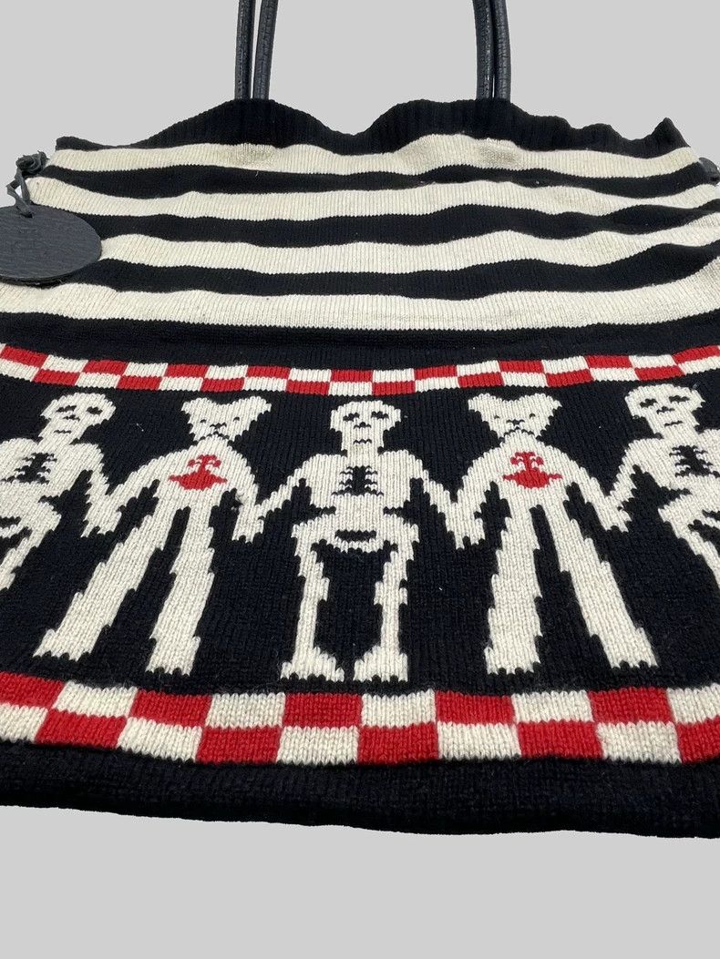 Vivienne Westwood Vivienne Westwood Oversize Skull Knit Tote bag 2506-Nextarr Size ONE SIZE - 4 Thumbnail